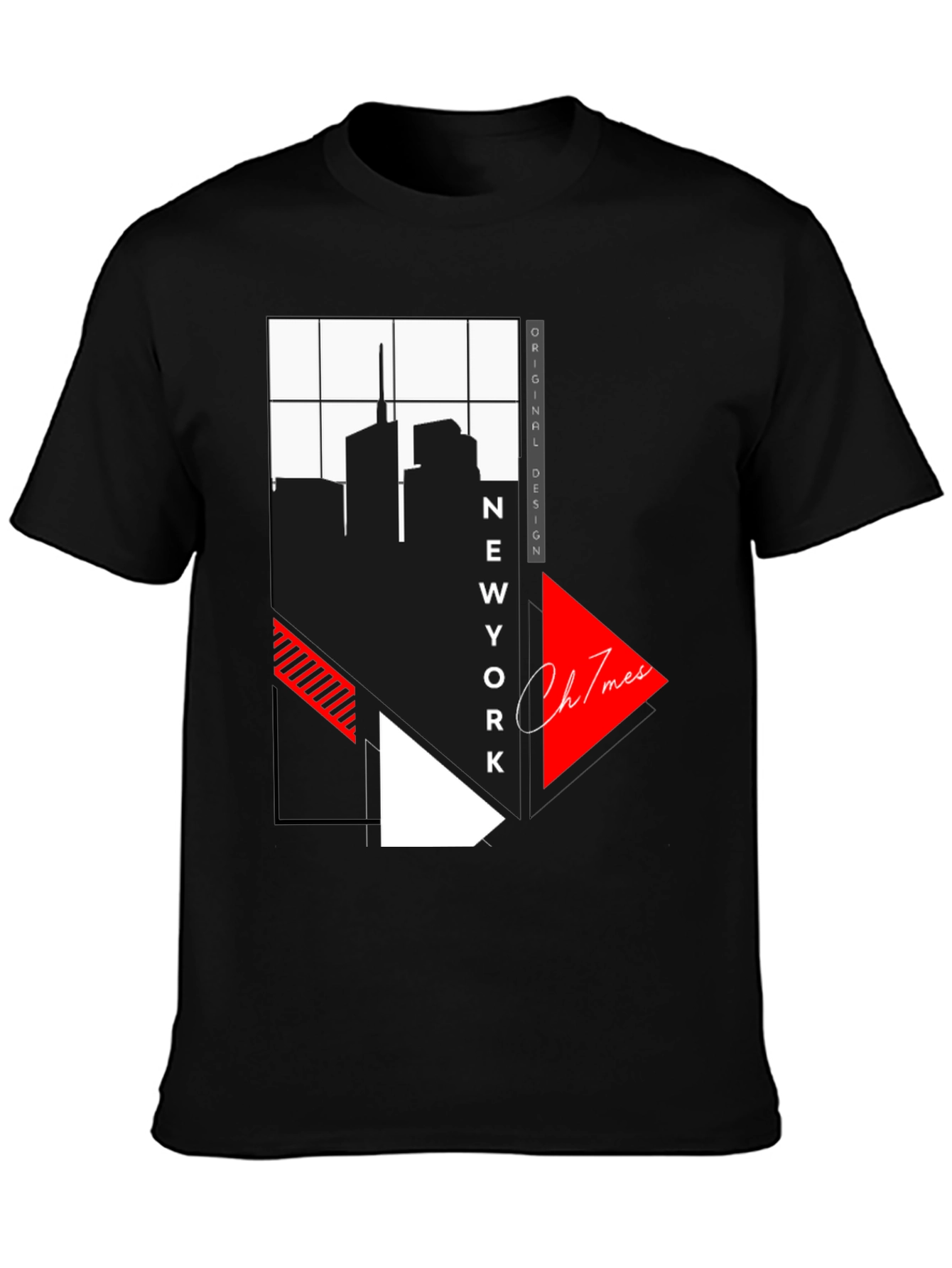 New York Skyline Graphic Print T-Shirt