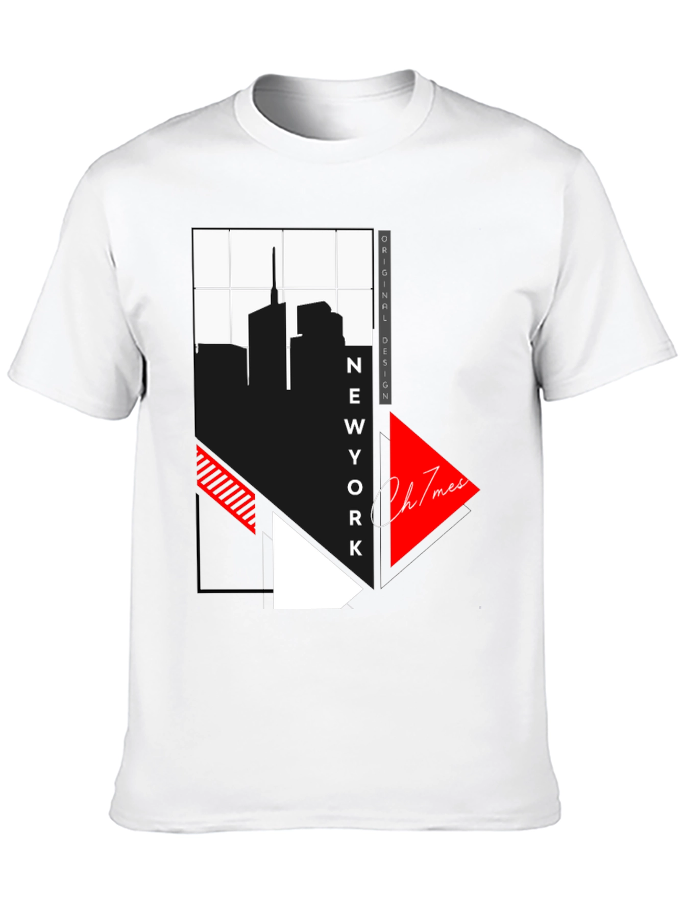 New York Skyline Graphic Print T-Shirt