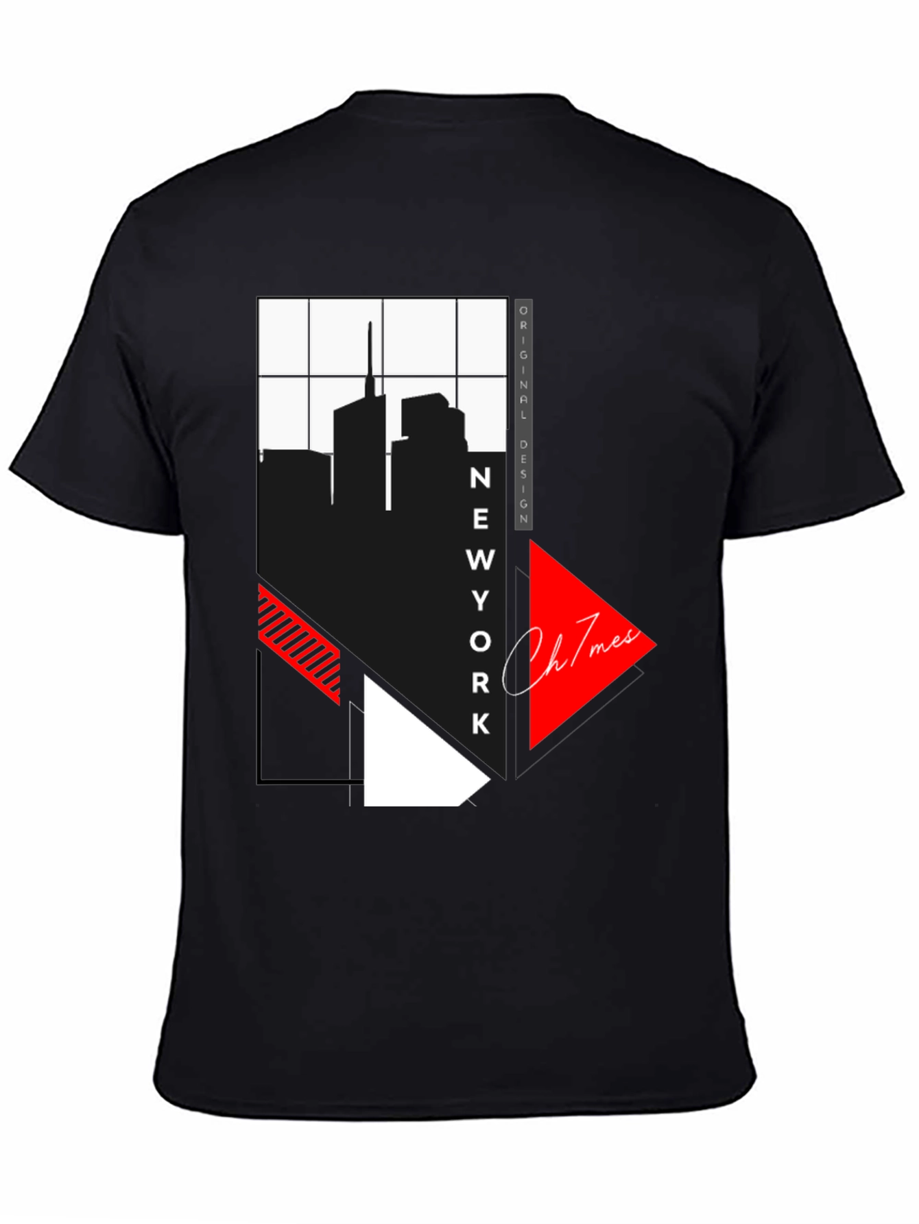 New York Skyline Graphic Print T-Shirt