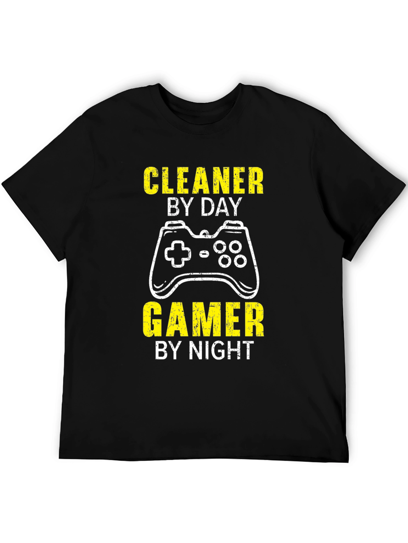Cleaner by Day Gamer by Night Graphic Tee