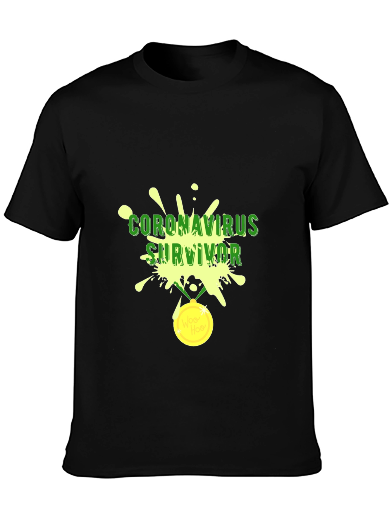 Coronavirus Survivor Black Tee
