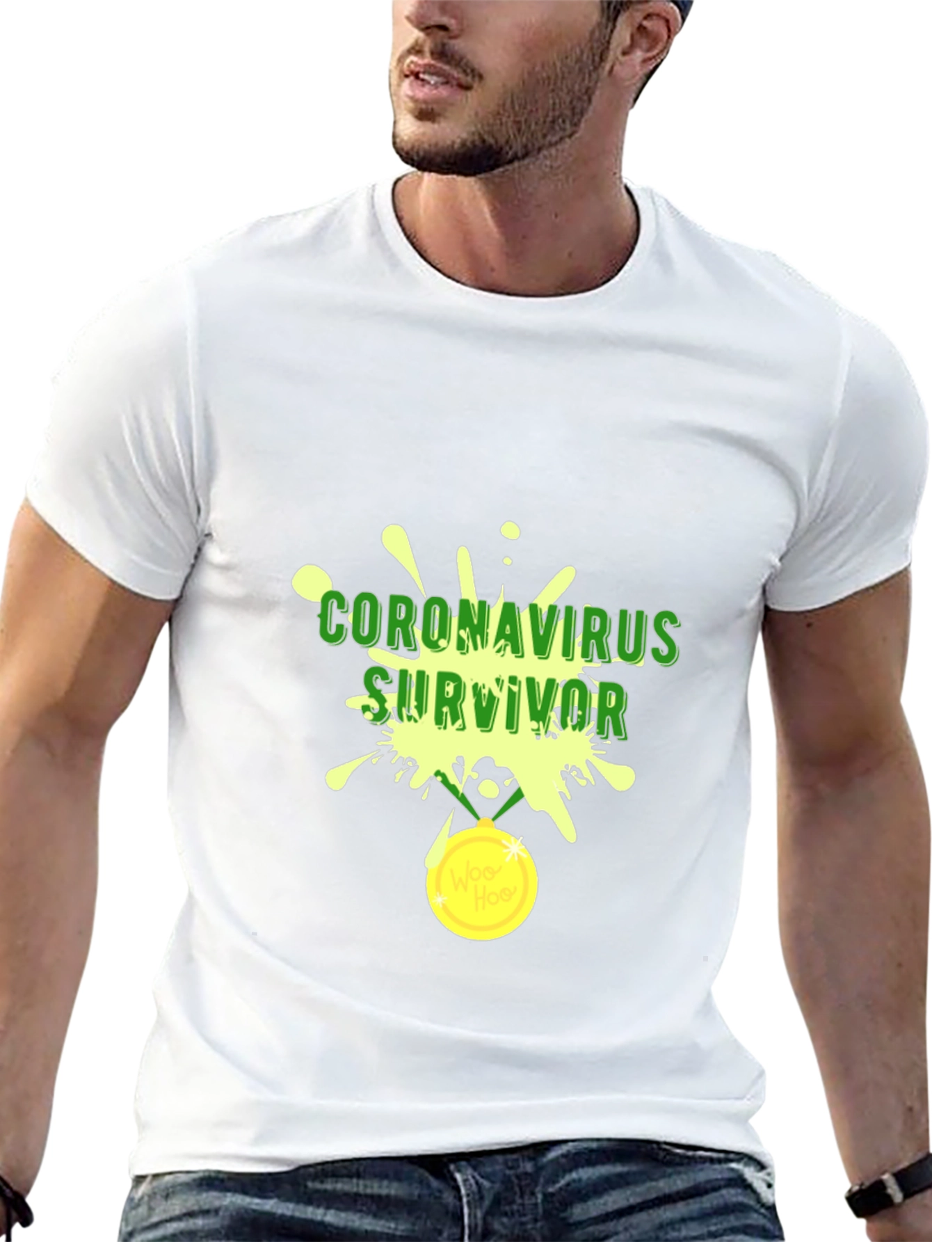Coronavirus Survivor Black Tee