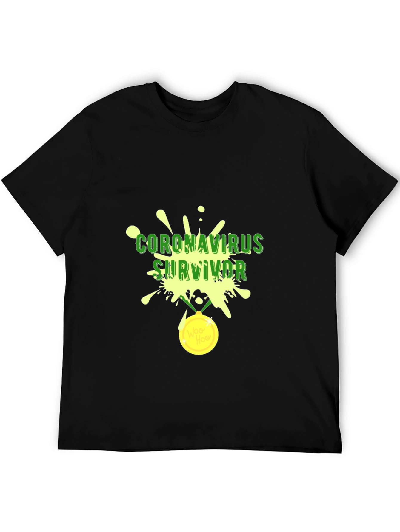 Coronavirus Survivor Black Tee