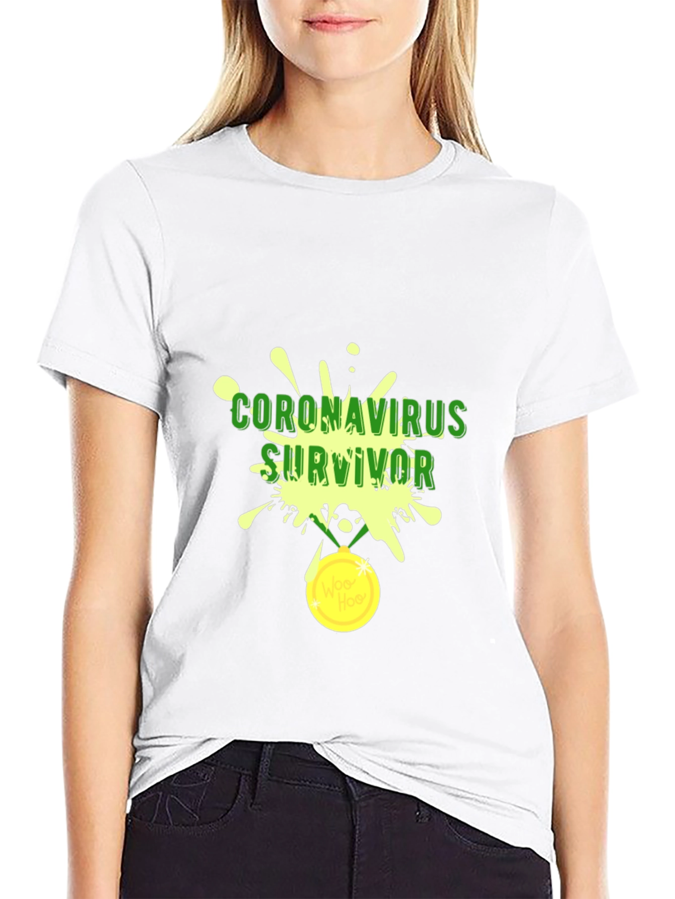 Coronavirus Survivor Black Tee