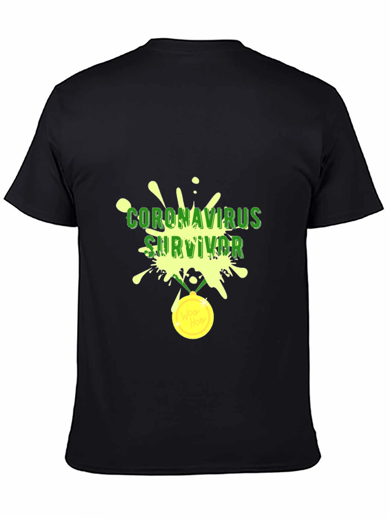 Coronavirus Survivor Black Tee