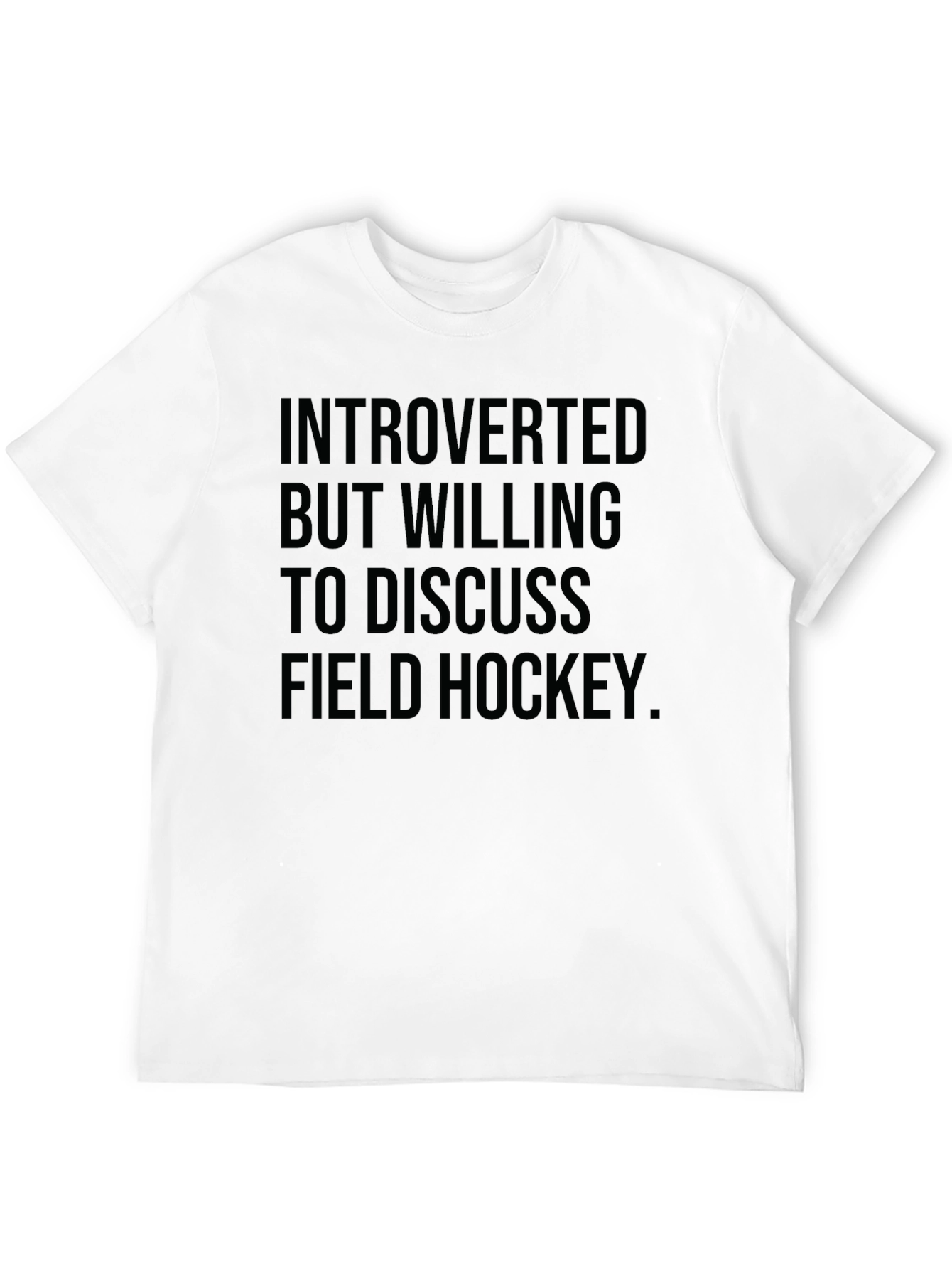 Introverted Field Hockey T-Shirt Funny Tee