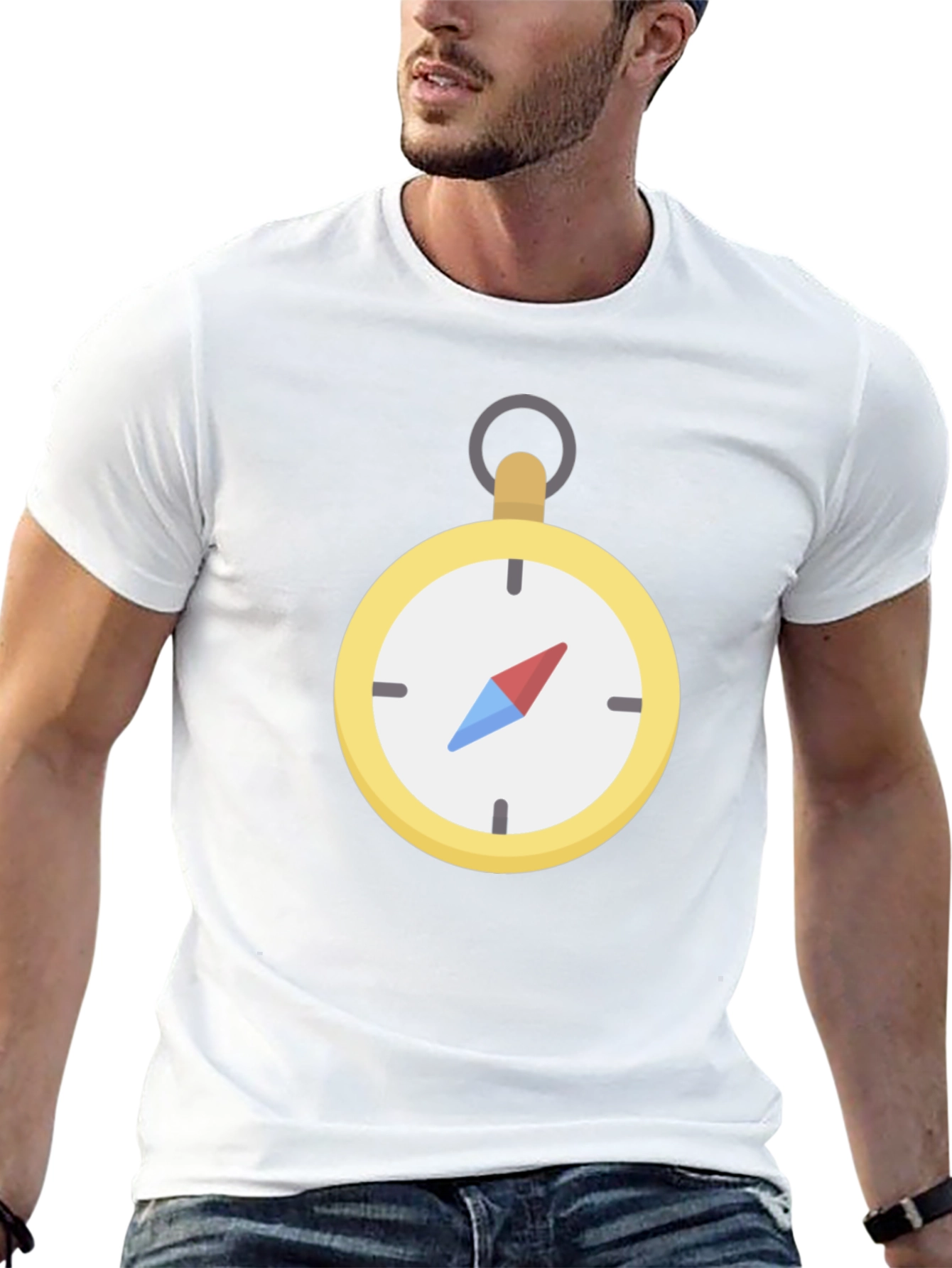 Compass Graphic Black T-Shirt