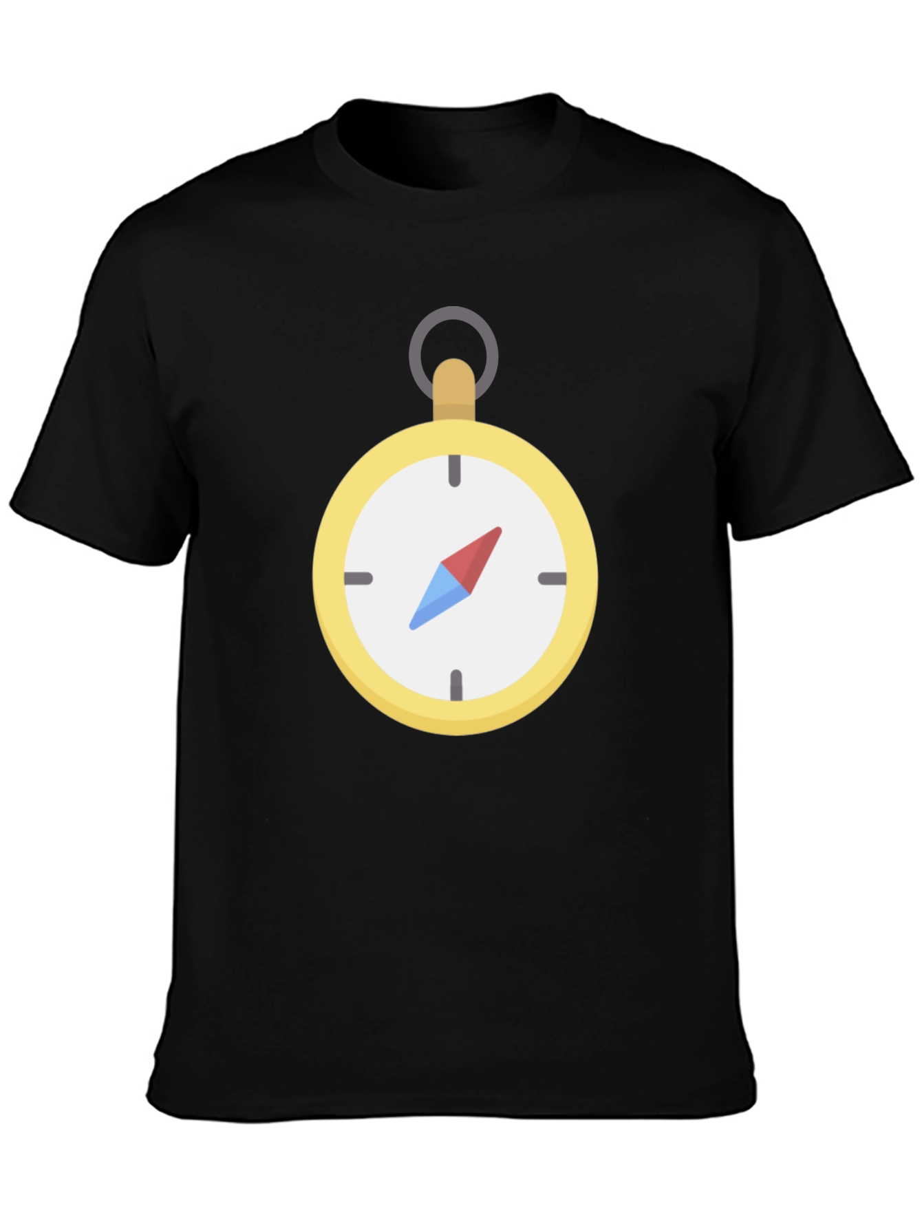 Compass Graphic Black T-Shirt