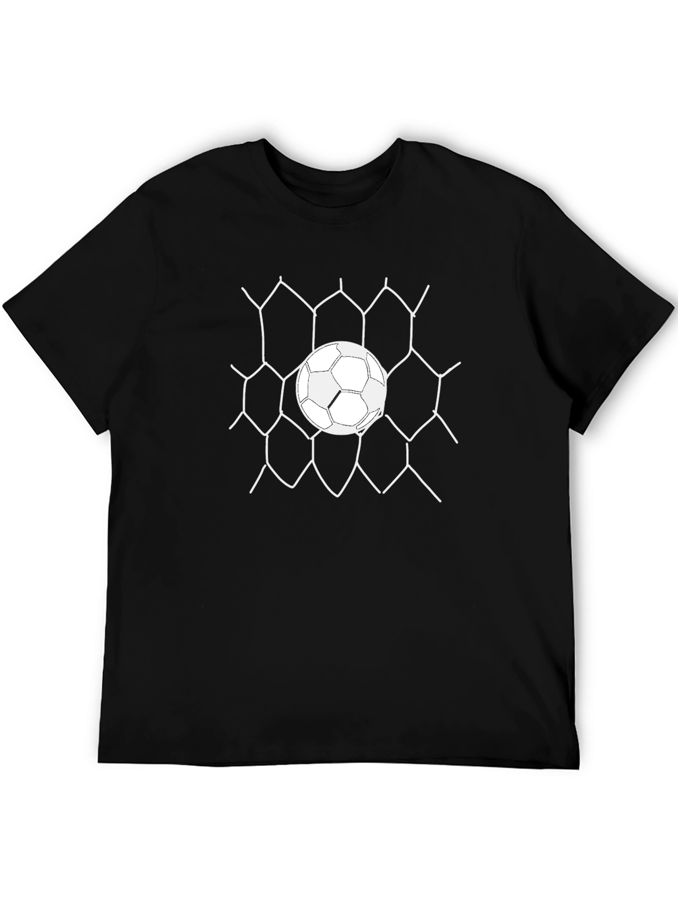 Soccer Ball Goal T-Shirt - Classic Black Tee