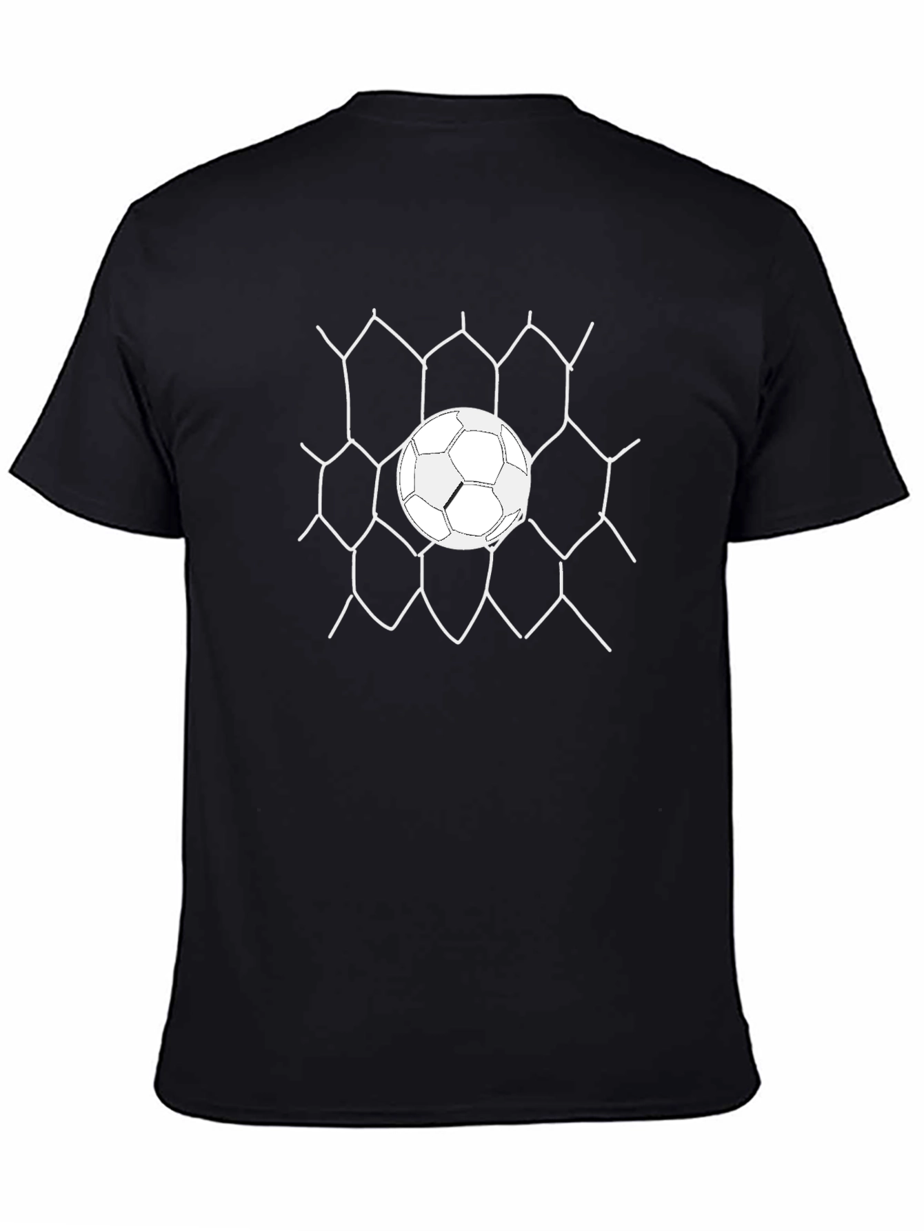 Soccer Ball Goal T-Shirt - Classic Black Tee