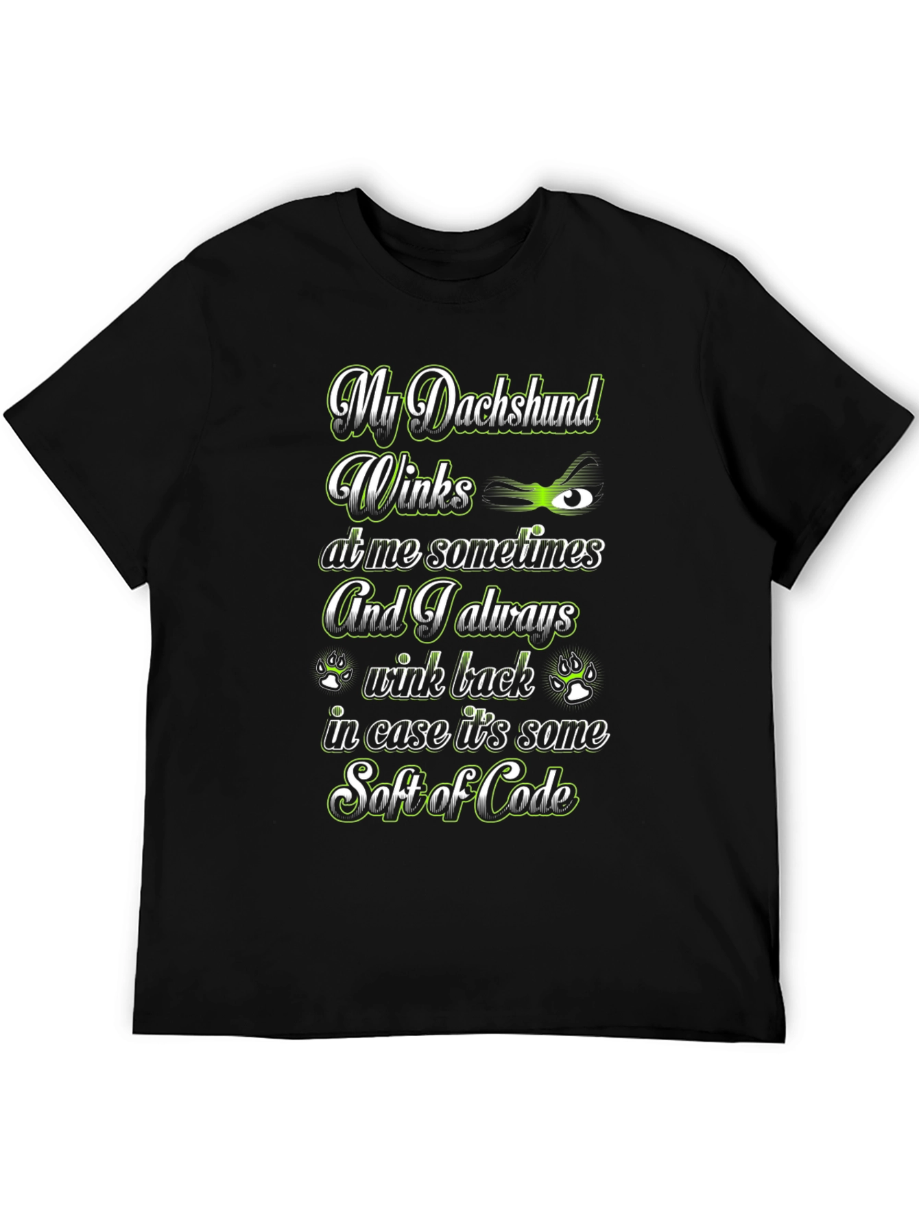 My Dachshund Winks Graphic T-Shirt