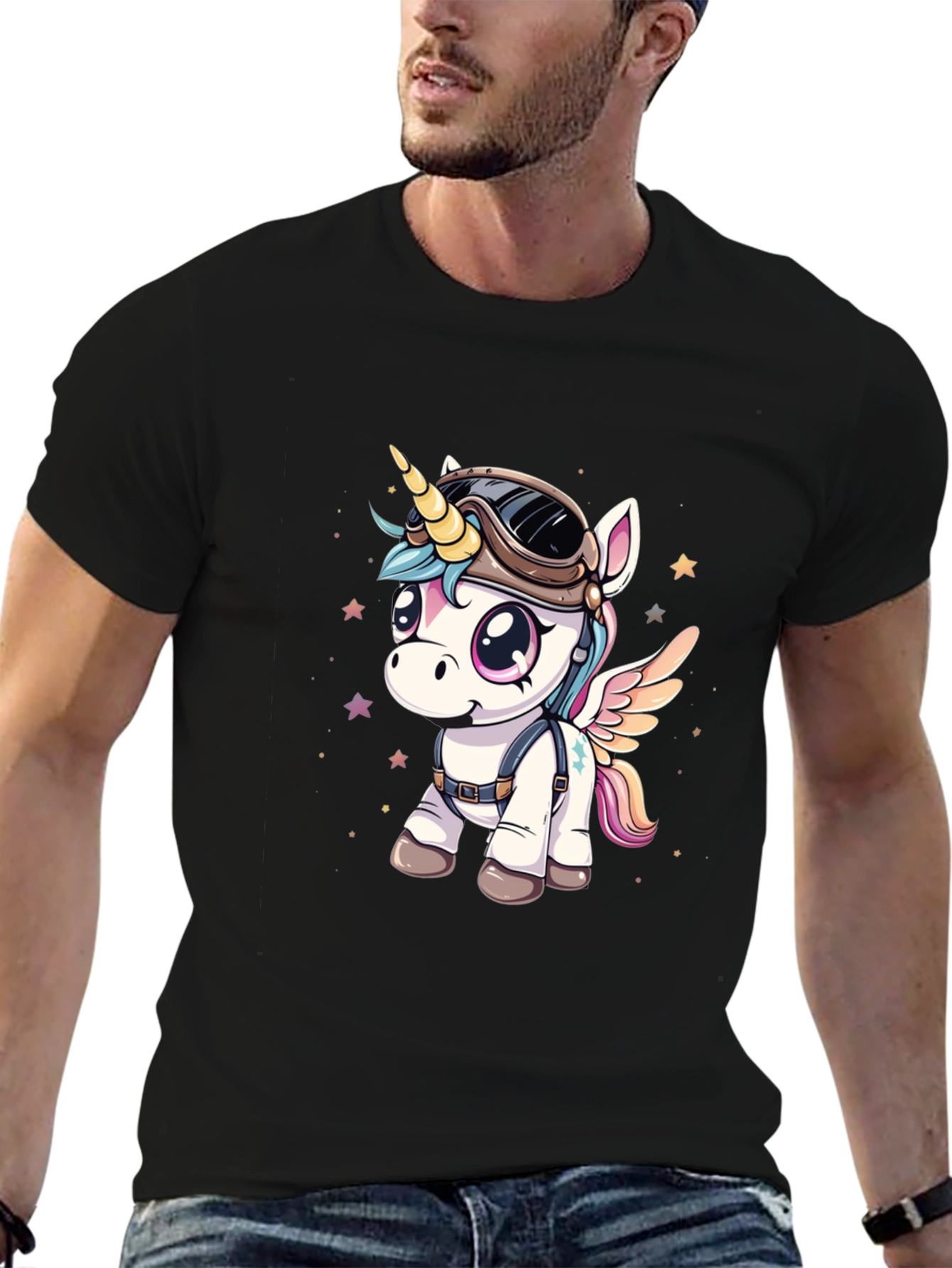 Unicorn Aviator Graphic T-Shirt