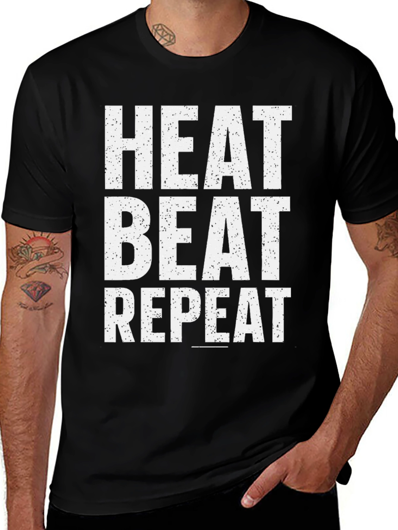 Heat Beat Repeat Graphic T-Shirt
