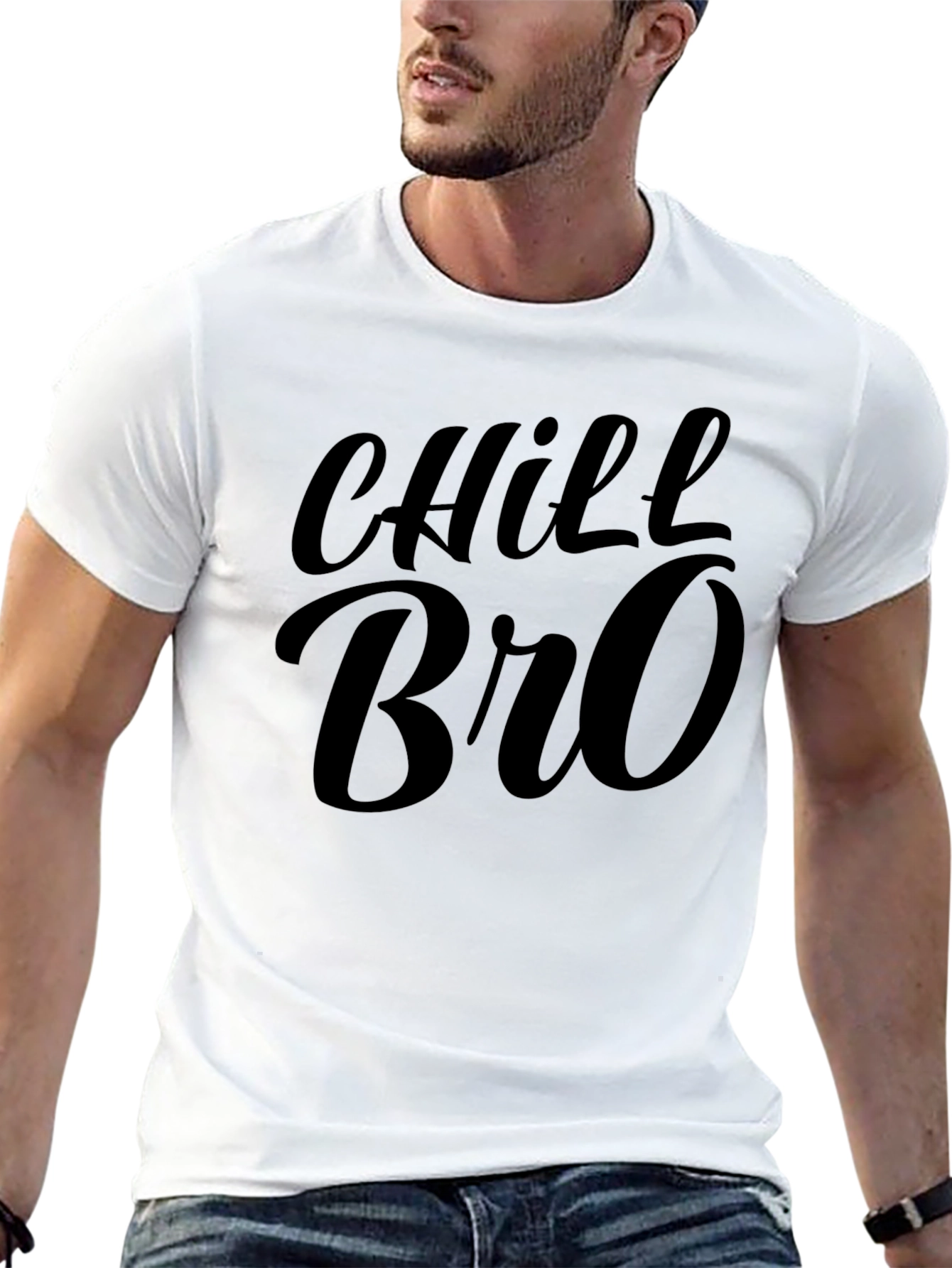 Chill Bro Black Graphic Tee