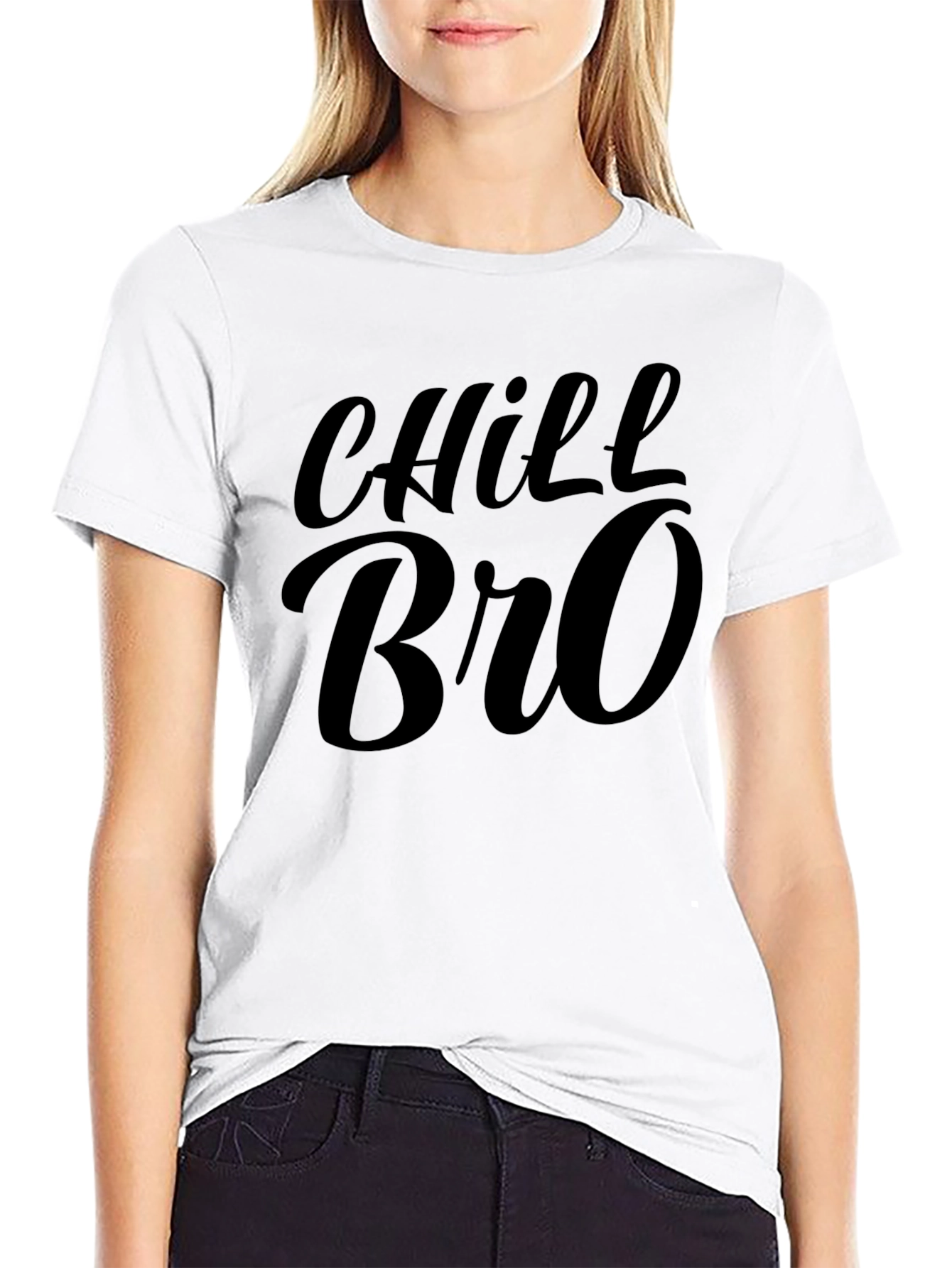 Chill Bro Black Graphic Tee