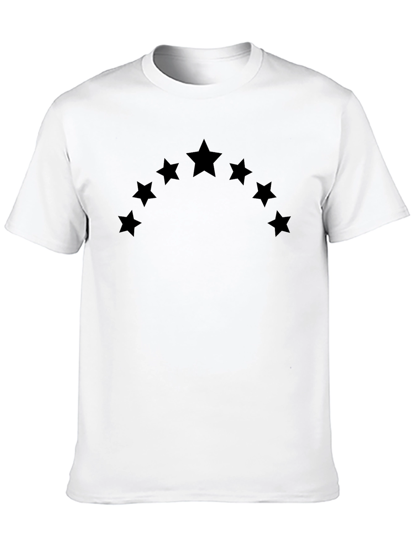 Star Arc Black T-Shirt - Casual Style
