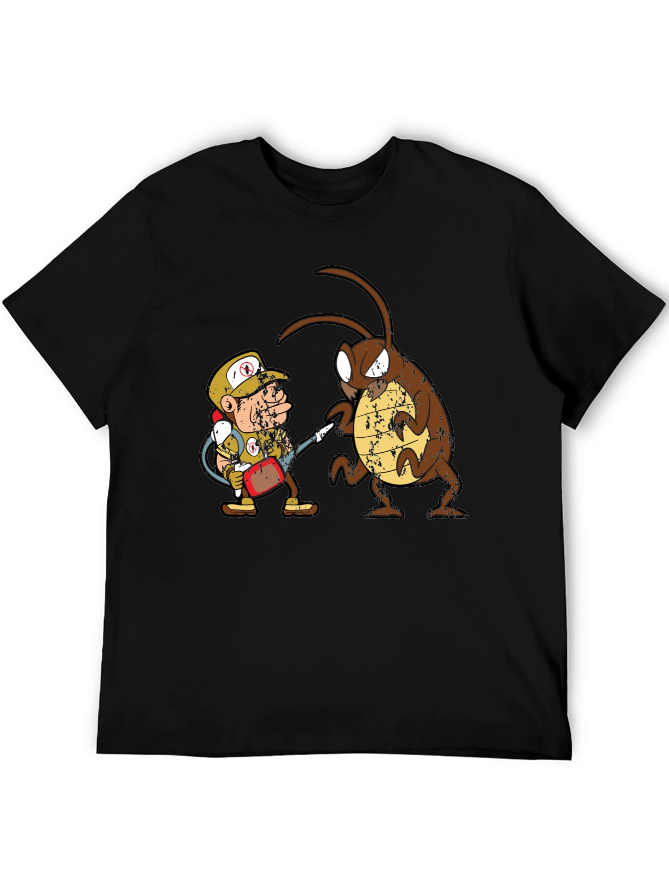 Exterminator vs Cockroach Graphic T-Shirt