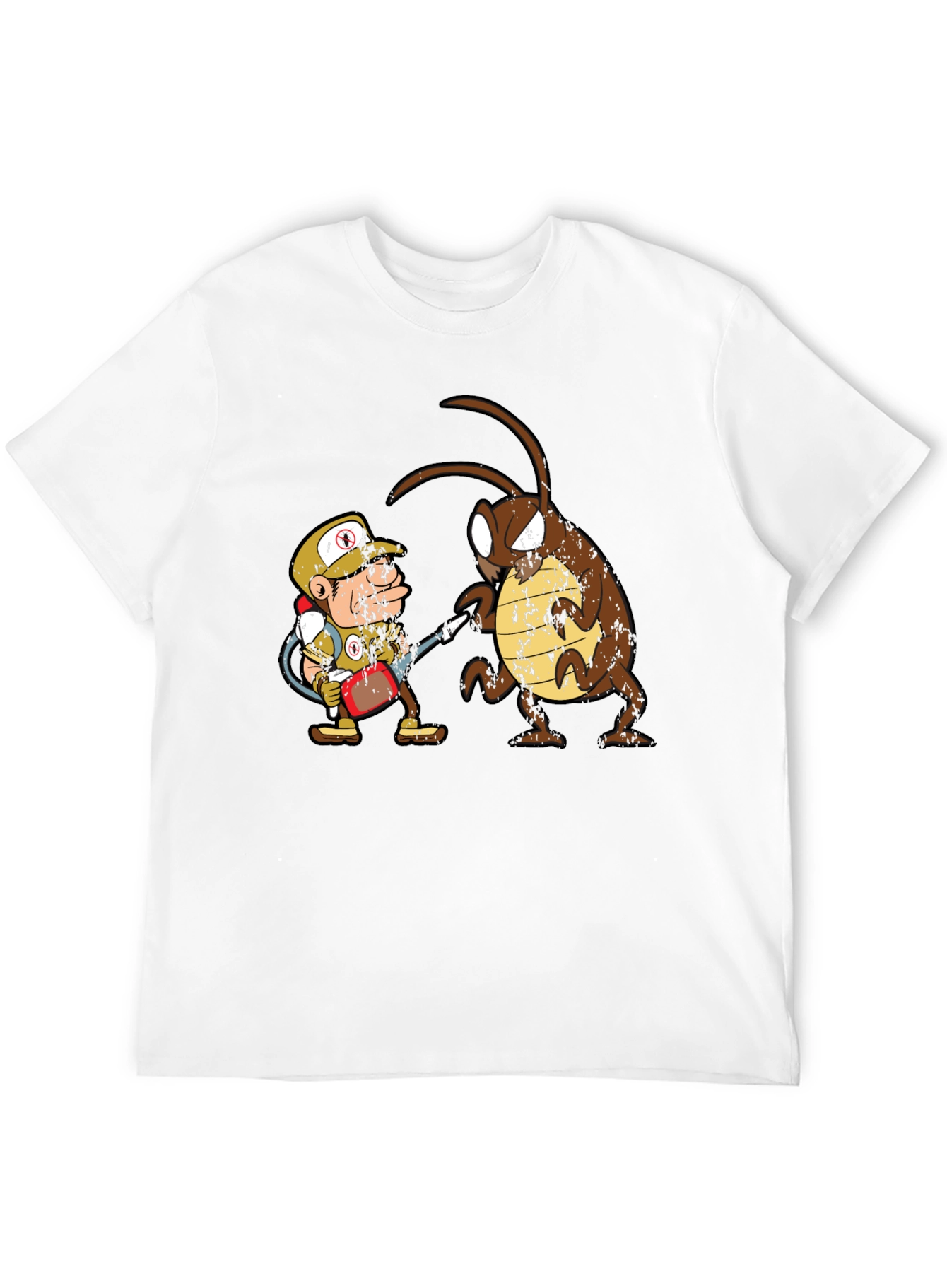 Exterminator vs Cockroach Graphic T-Shirt