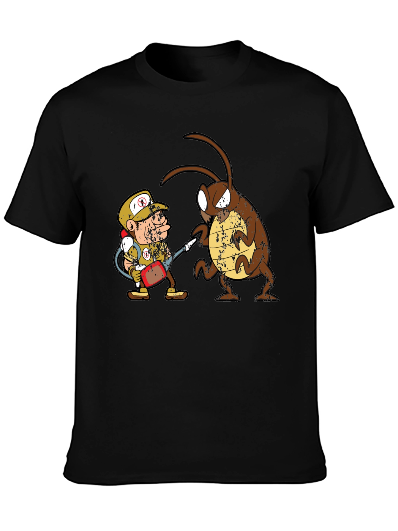 Exterminator vs Cockroach Graphic T-Shirt