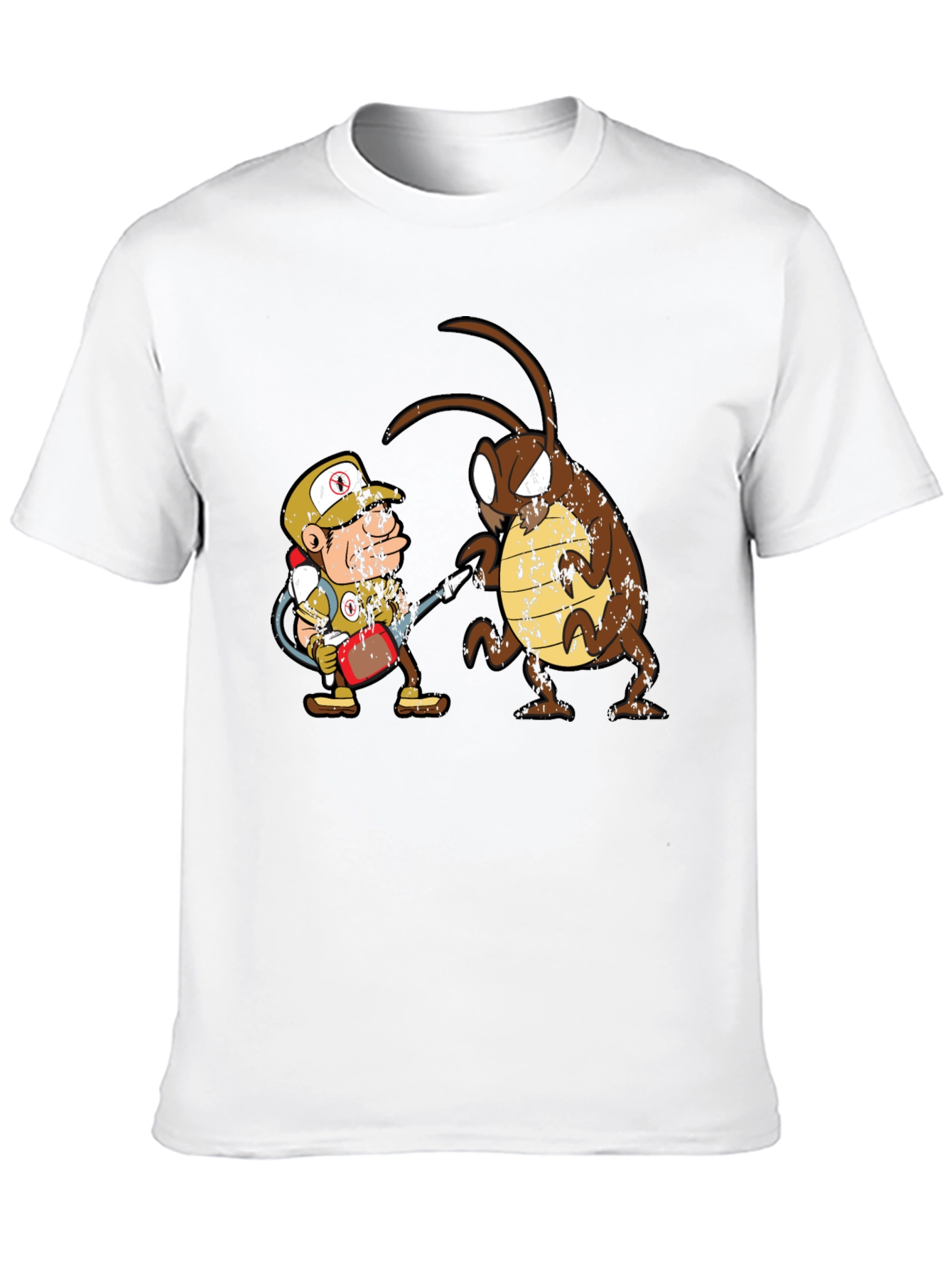Exterminator vs Cockroach Graphic T-Shirt