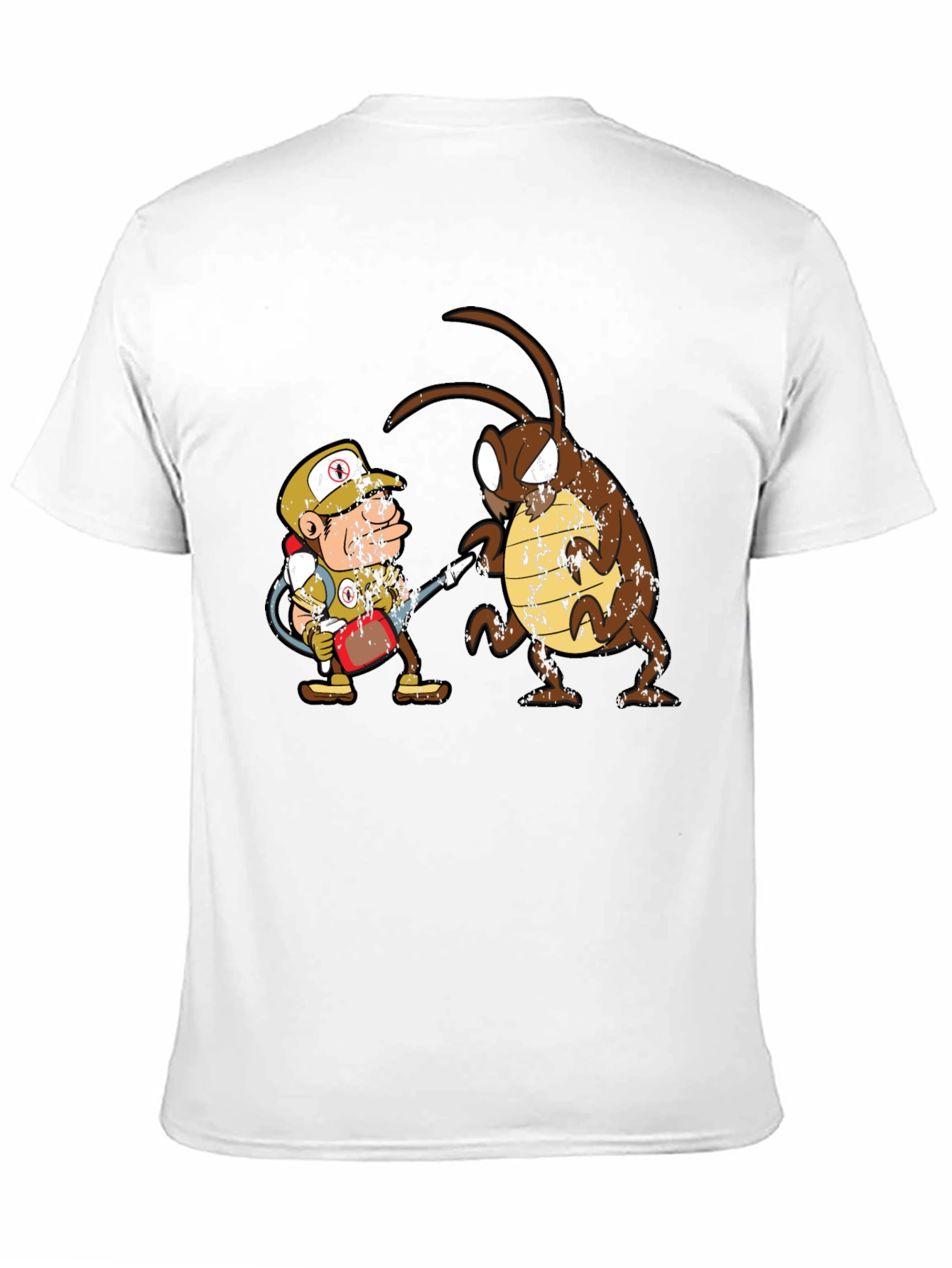 Exterminator vs Cockroach Graphic T-Shirt