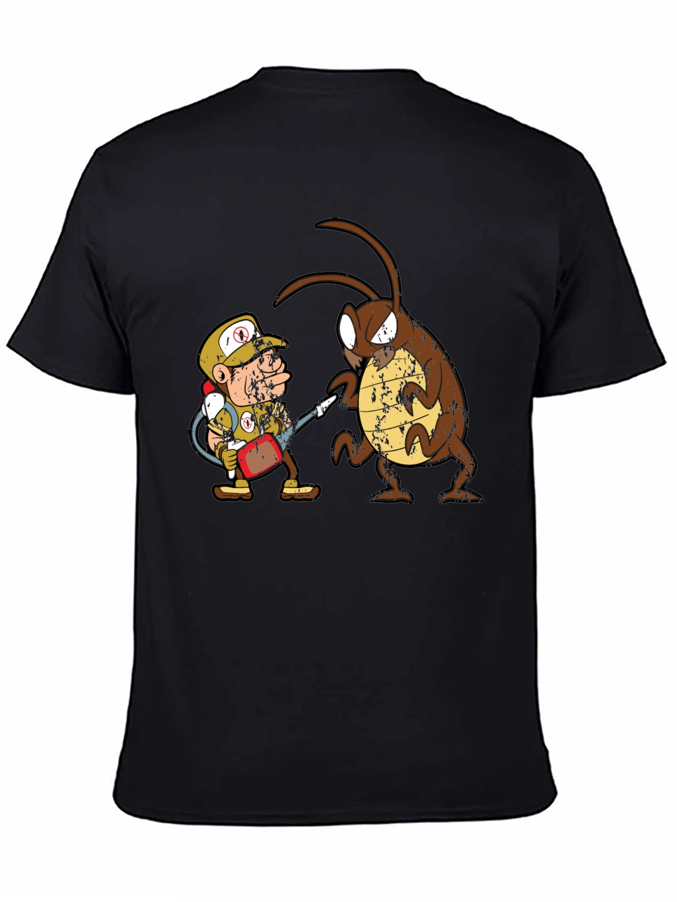 Exterminator vs Cockroach Graphic T-Shirt