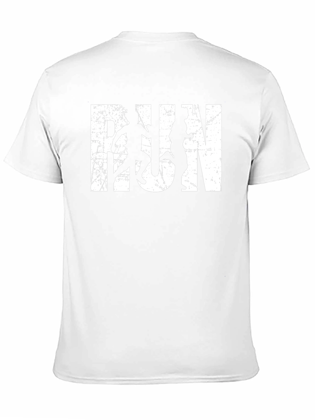Distressed RUN Graphic T-Shirt