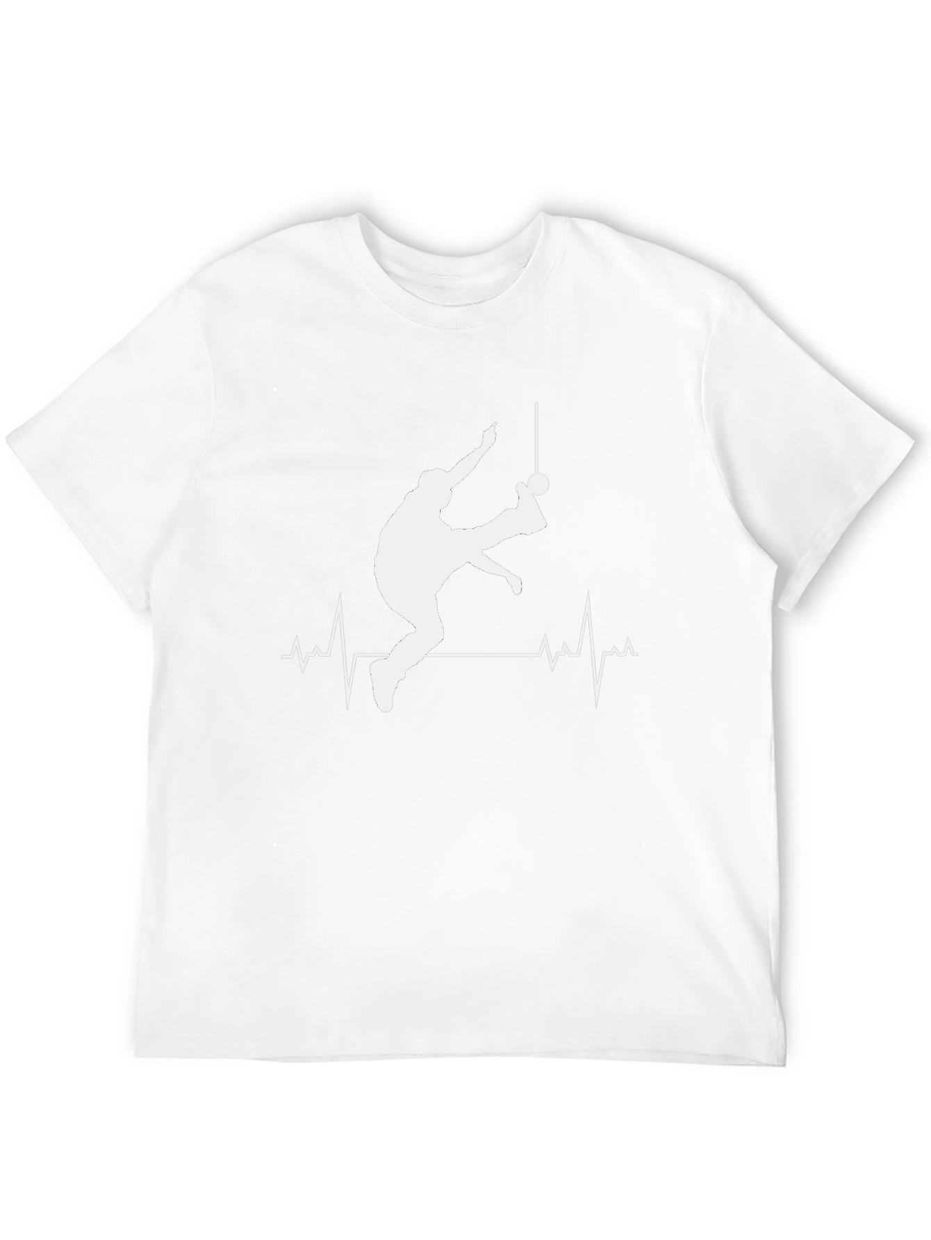 Soccer Player Heartbeat T-Shirt - Black