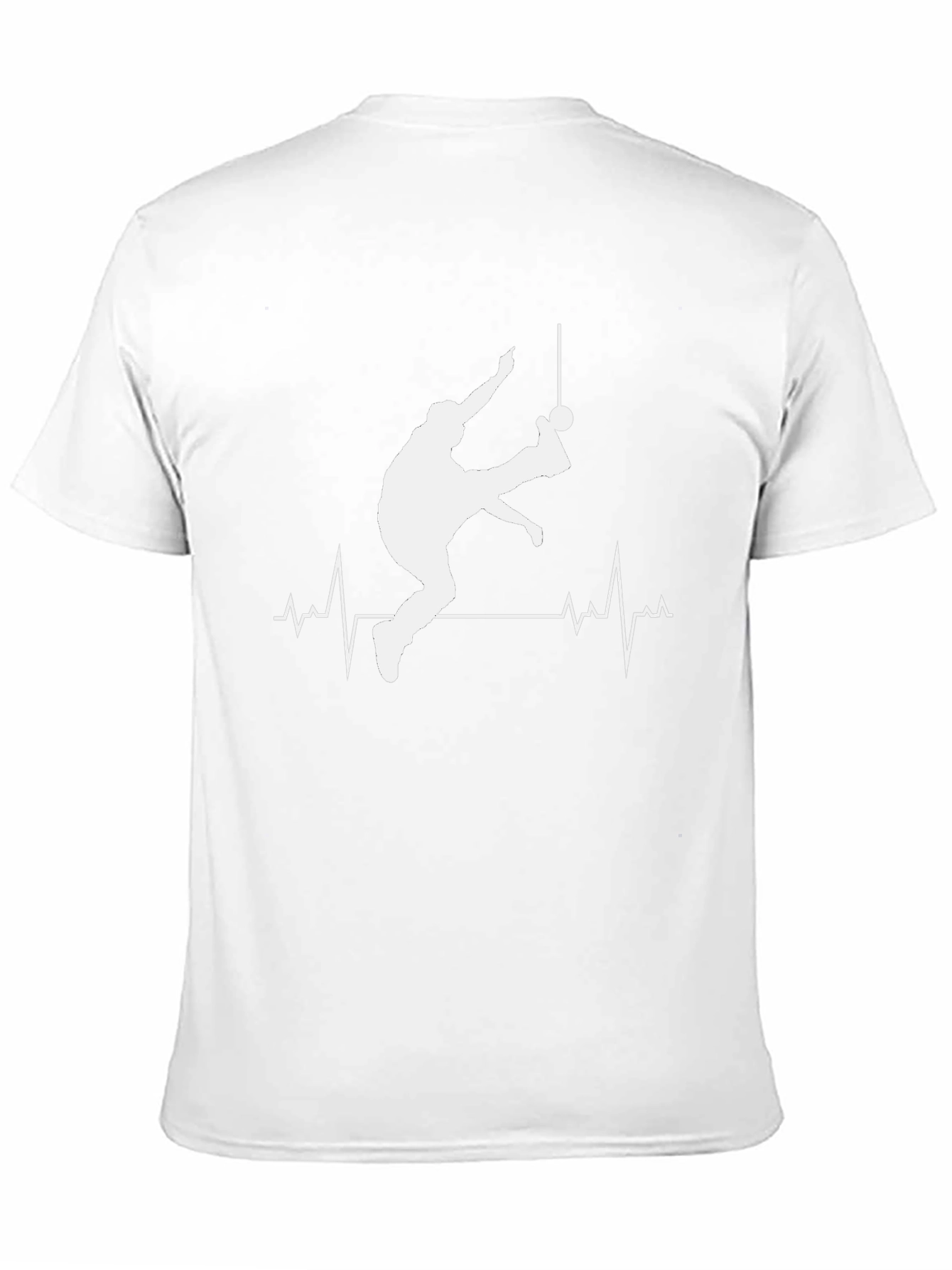 Soccer Player Heartbeat T-Shirt - Black