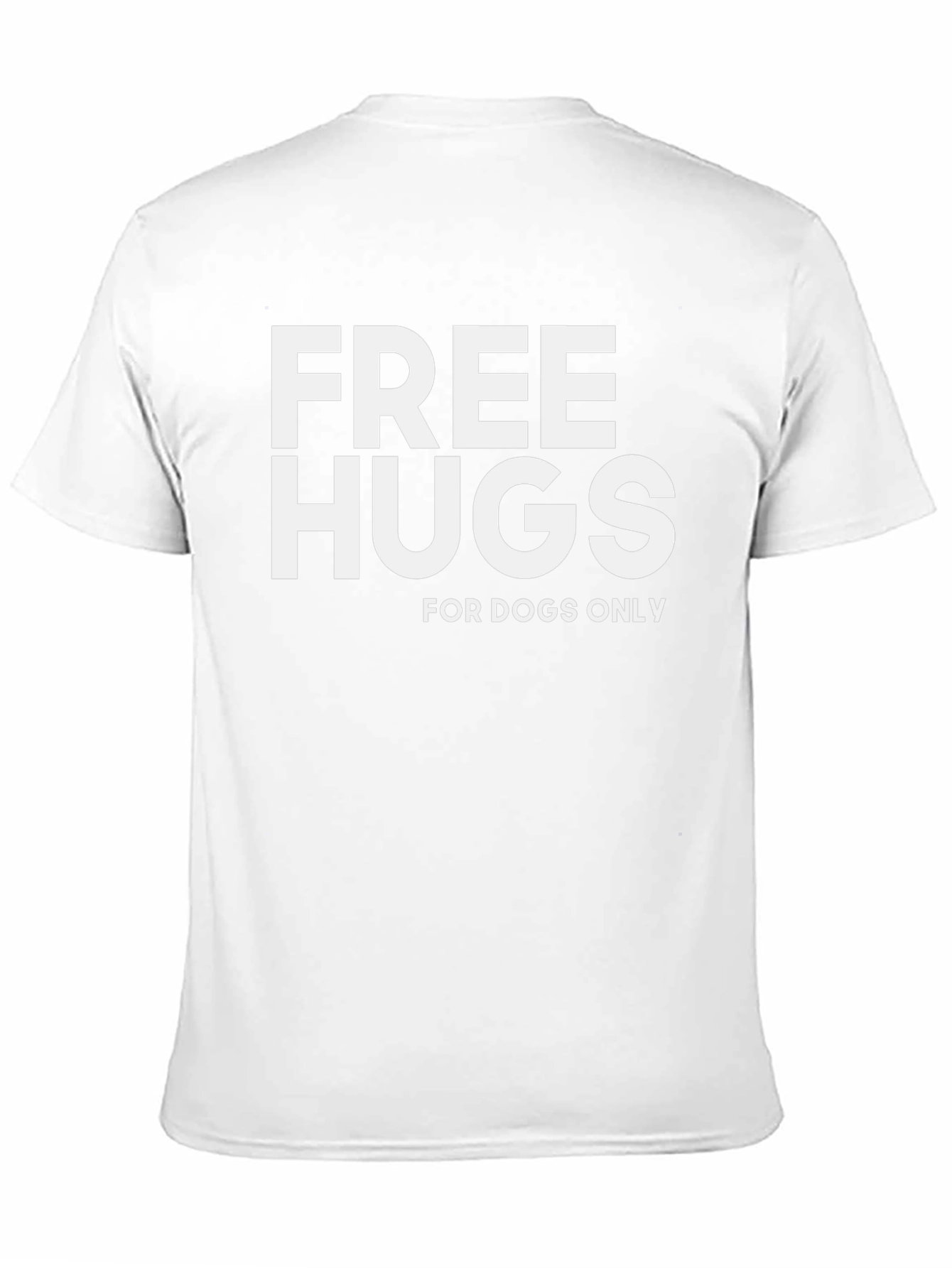 Free Hugs For Dogs Only Black T-Shirt