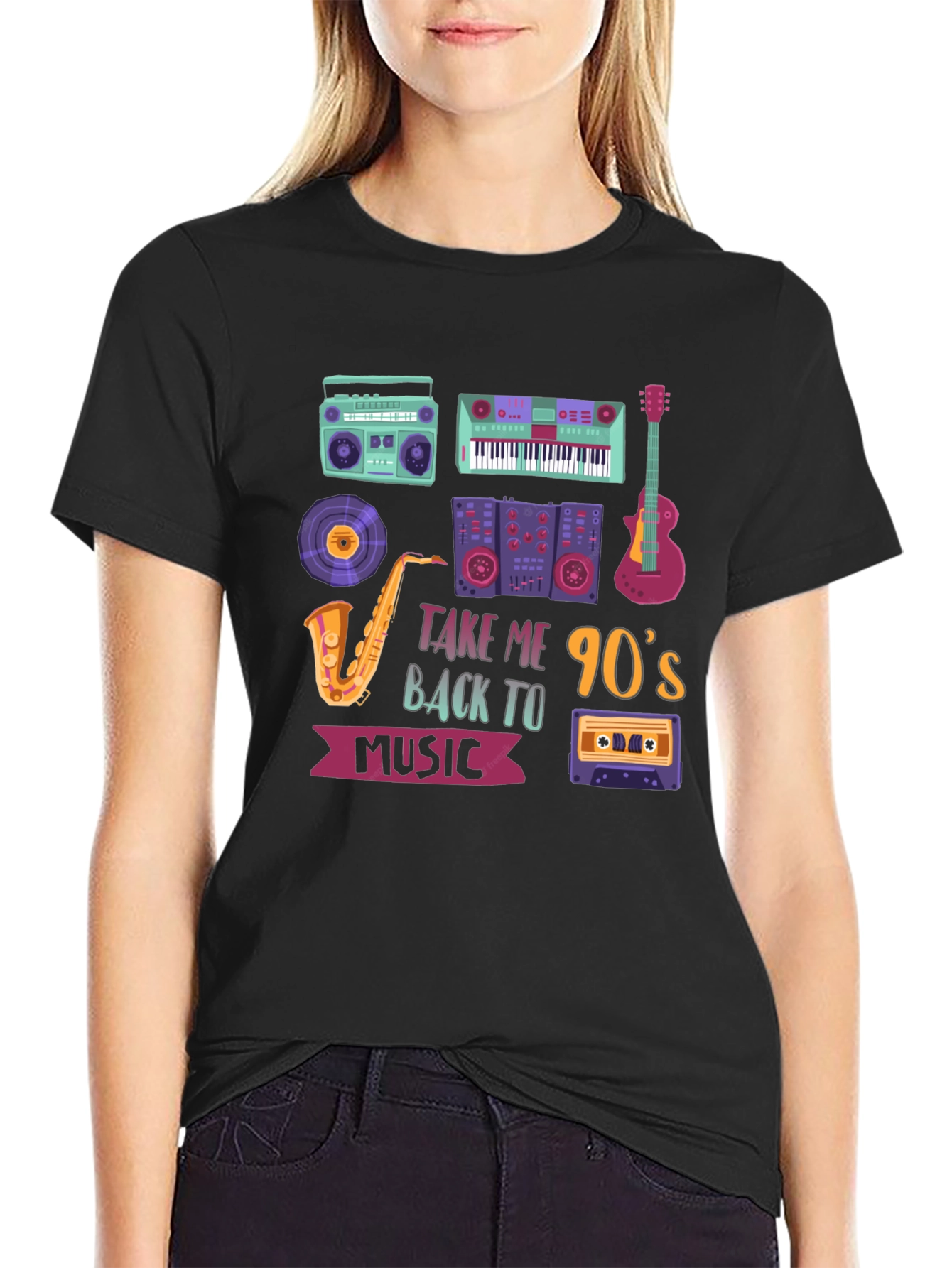 90s Music Graphic Tee - Throwback Style