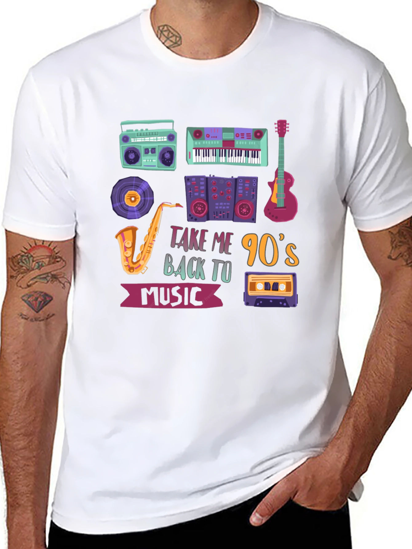 90s Music Graphic Tee - Throwback Style