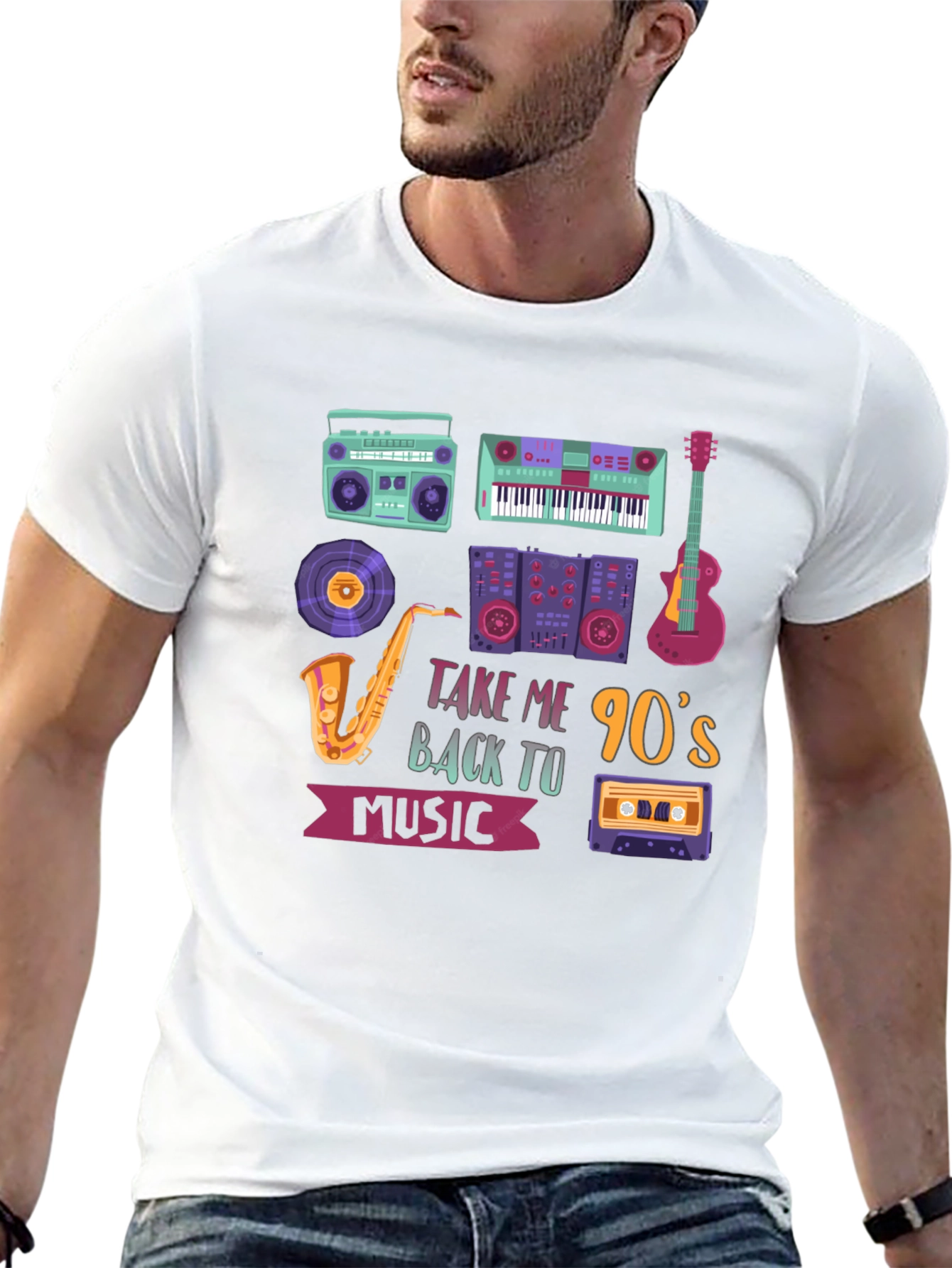 90s Music Graphic Tee - Throwback Style