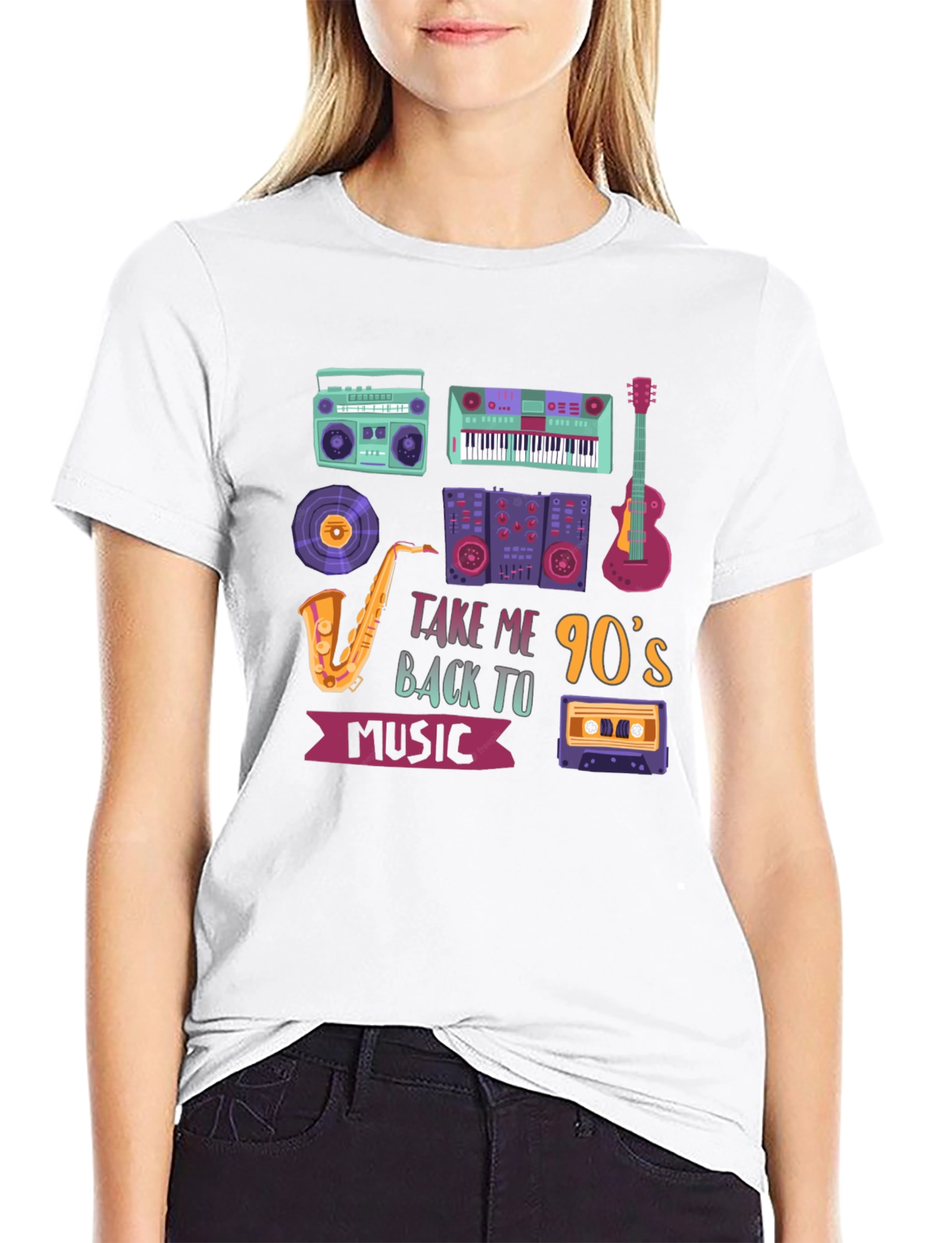 90s Music Graphic Tee - Throwback Style