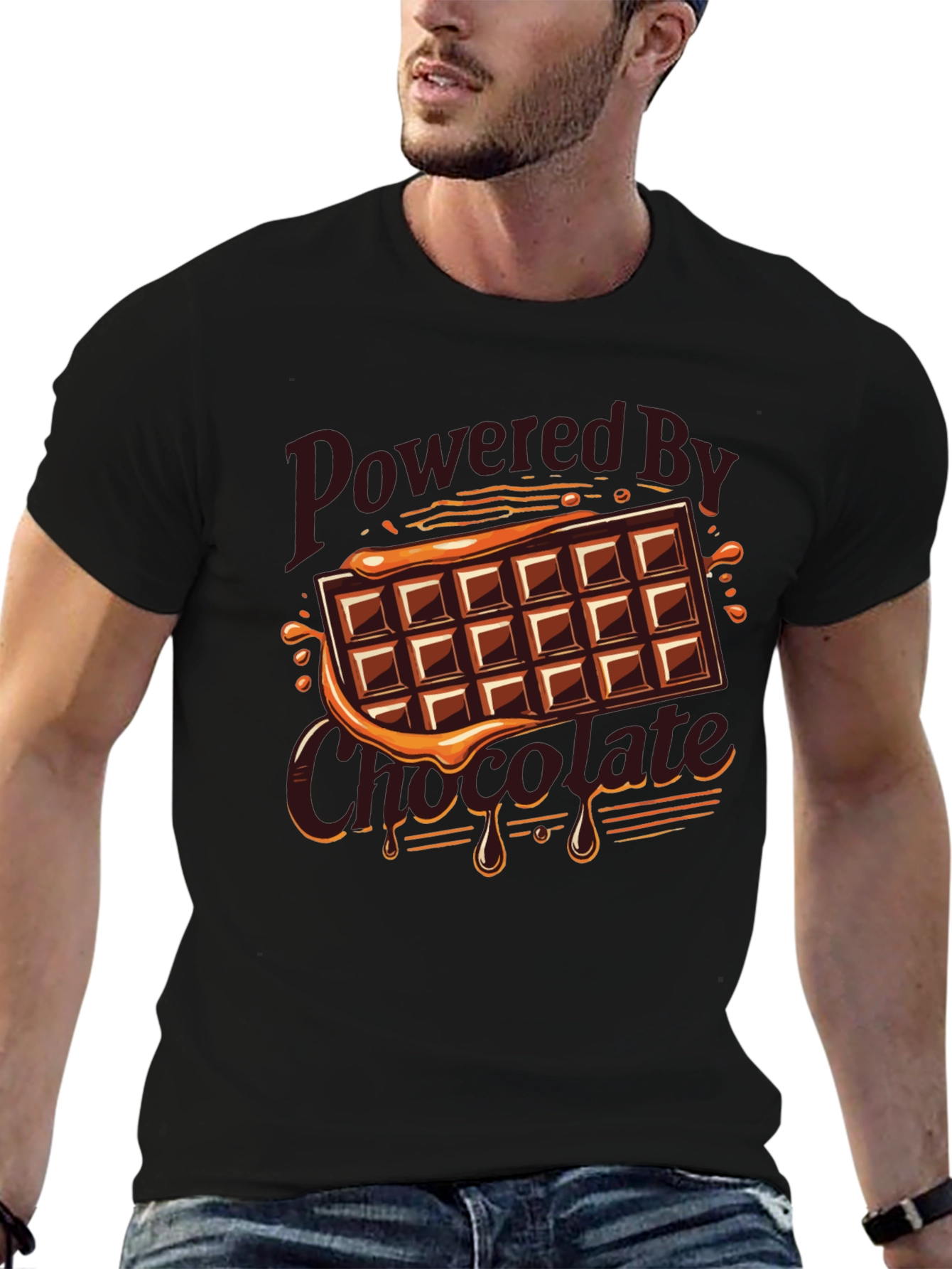 Powered By Chocolate Graphic Tee