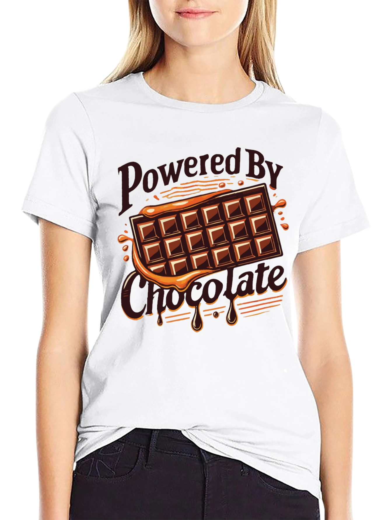 Powered By Chocolate Graphic Tee