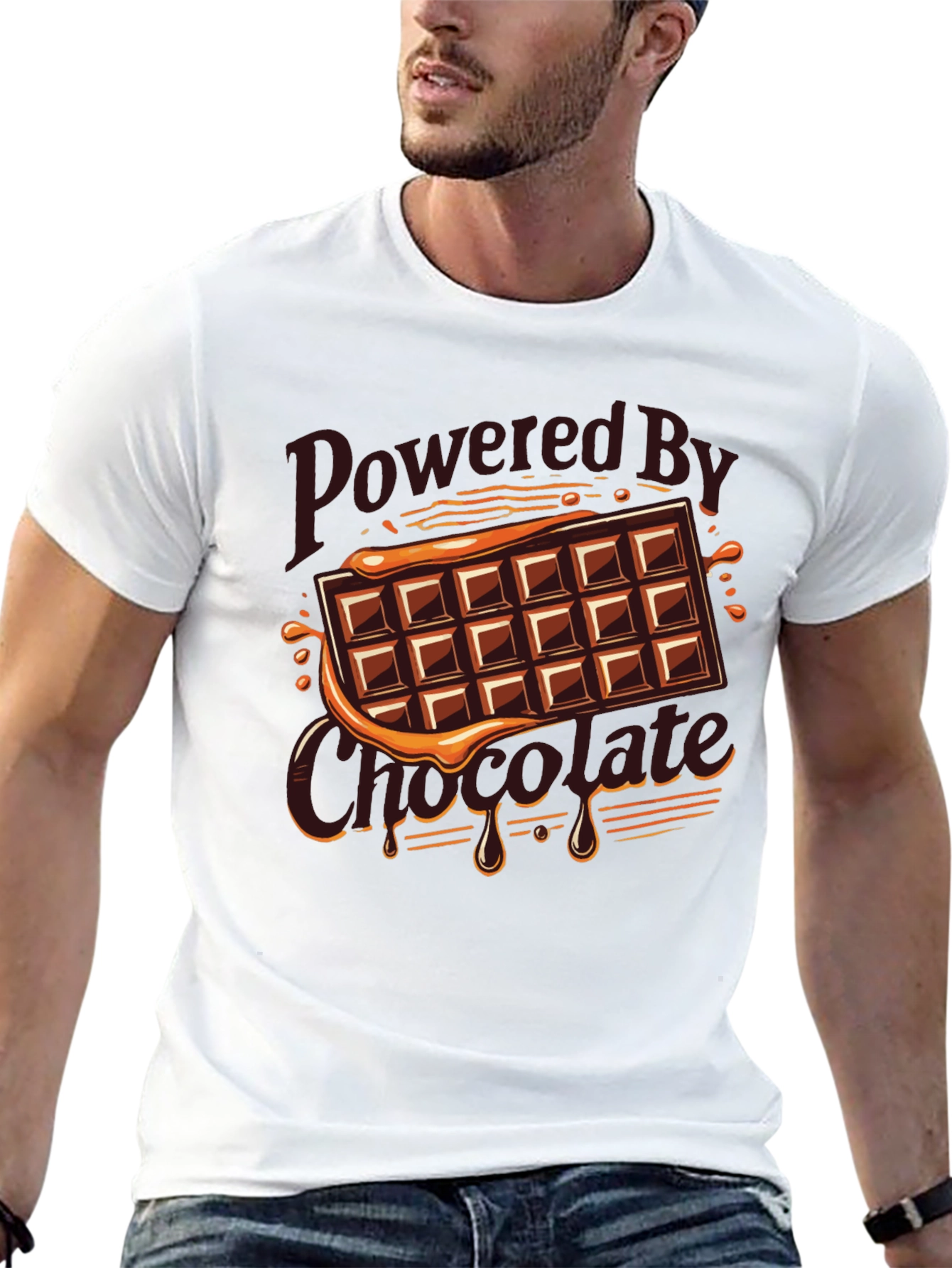 Powered By Chocolate Graphic Tee