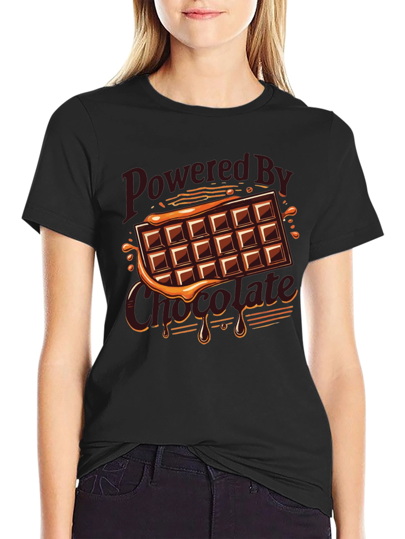 Powered By Chocolate Graphic Tee