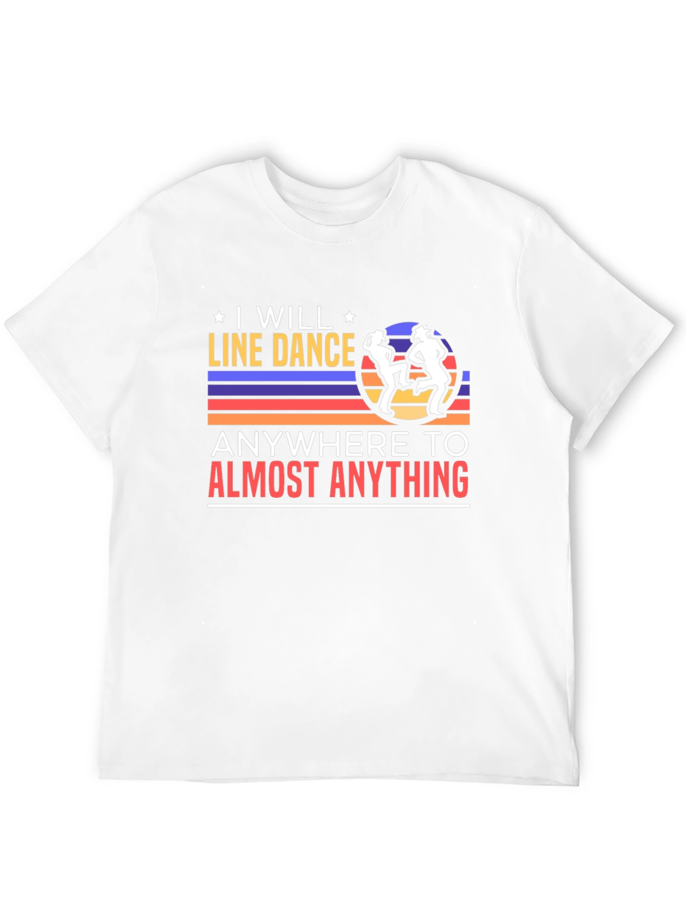 I Will Line Dance T-Shirt Retro Dancer Tee