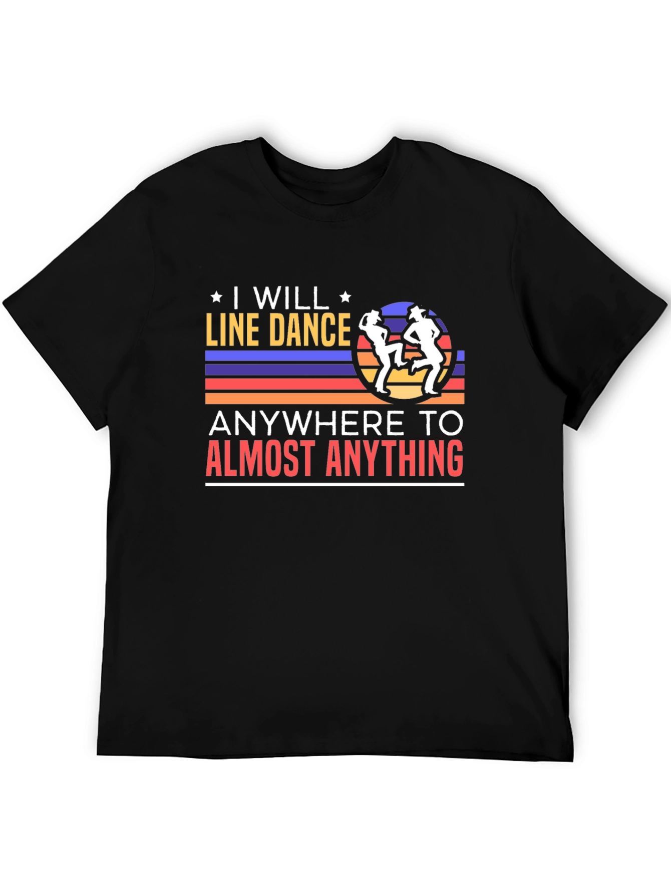 I Will Line Dance T-Shirt Retro Dancer Tee