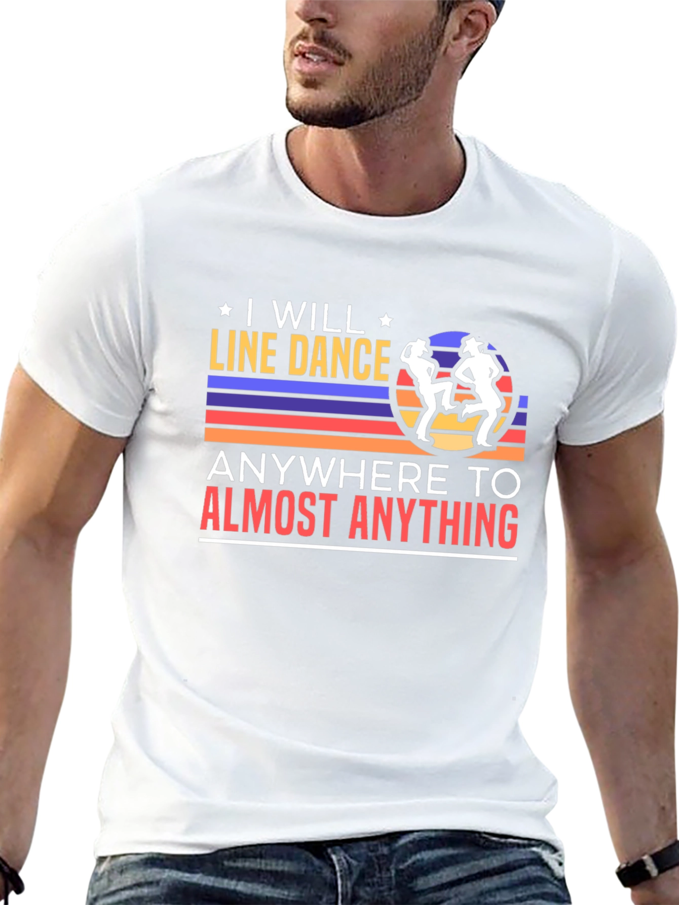 I Will Line Dance T-Shirt Retro Dancer Tee