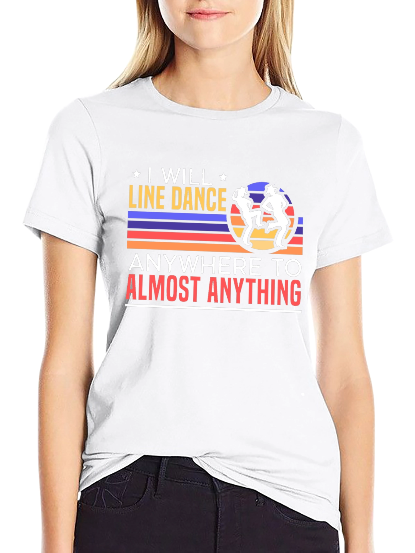 I Will Line Dance T-Shirt Retro Dancer Tee