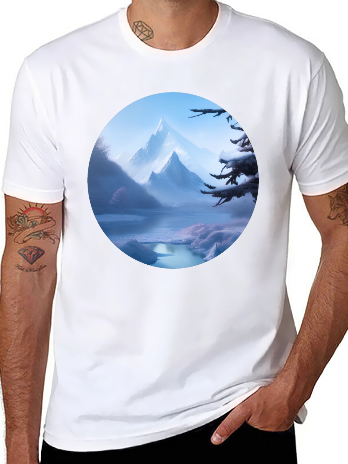 Scenic Mountain Vista Graphic Tee