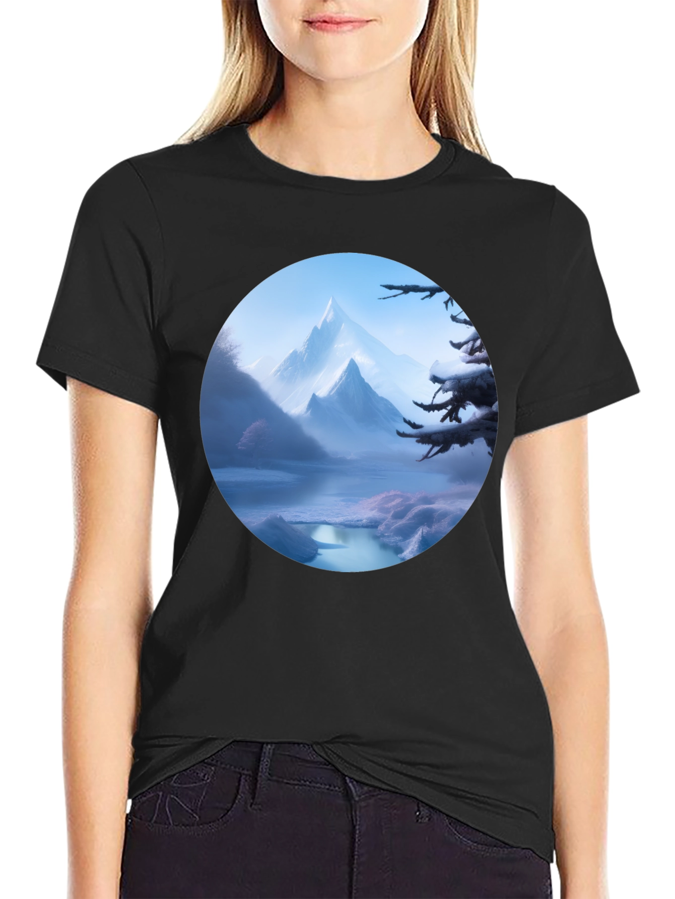 Scenic Mountain Vista Graphic Tee