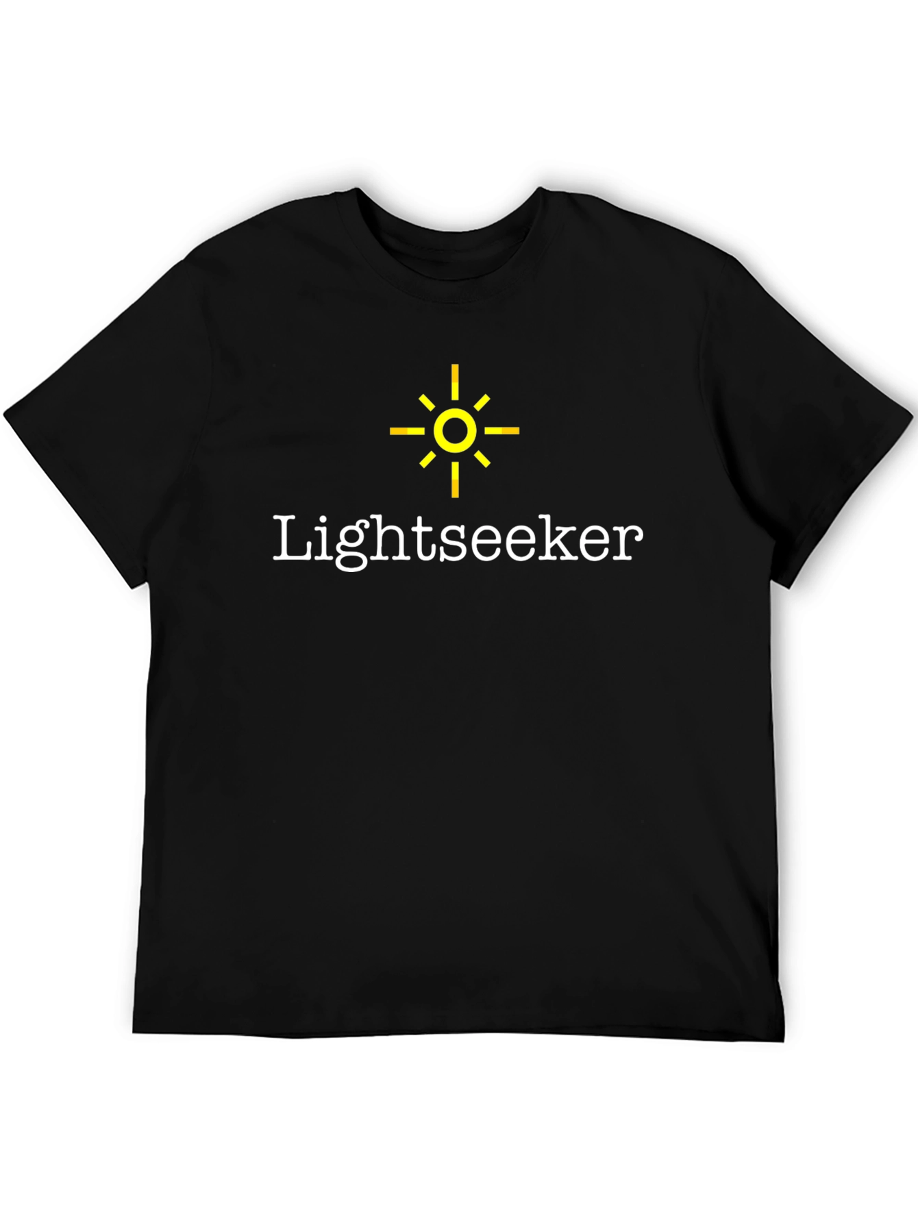 Lightseeker Graphic Tee - Black Cotton Shirt