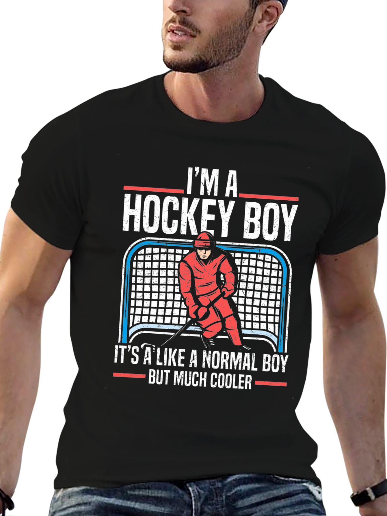 Hockey Boy T-Shirt: Normal Boy But Cooler!
