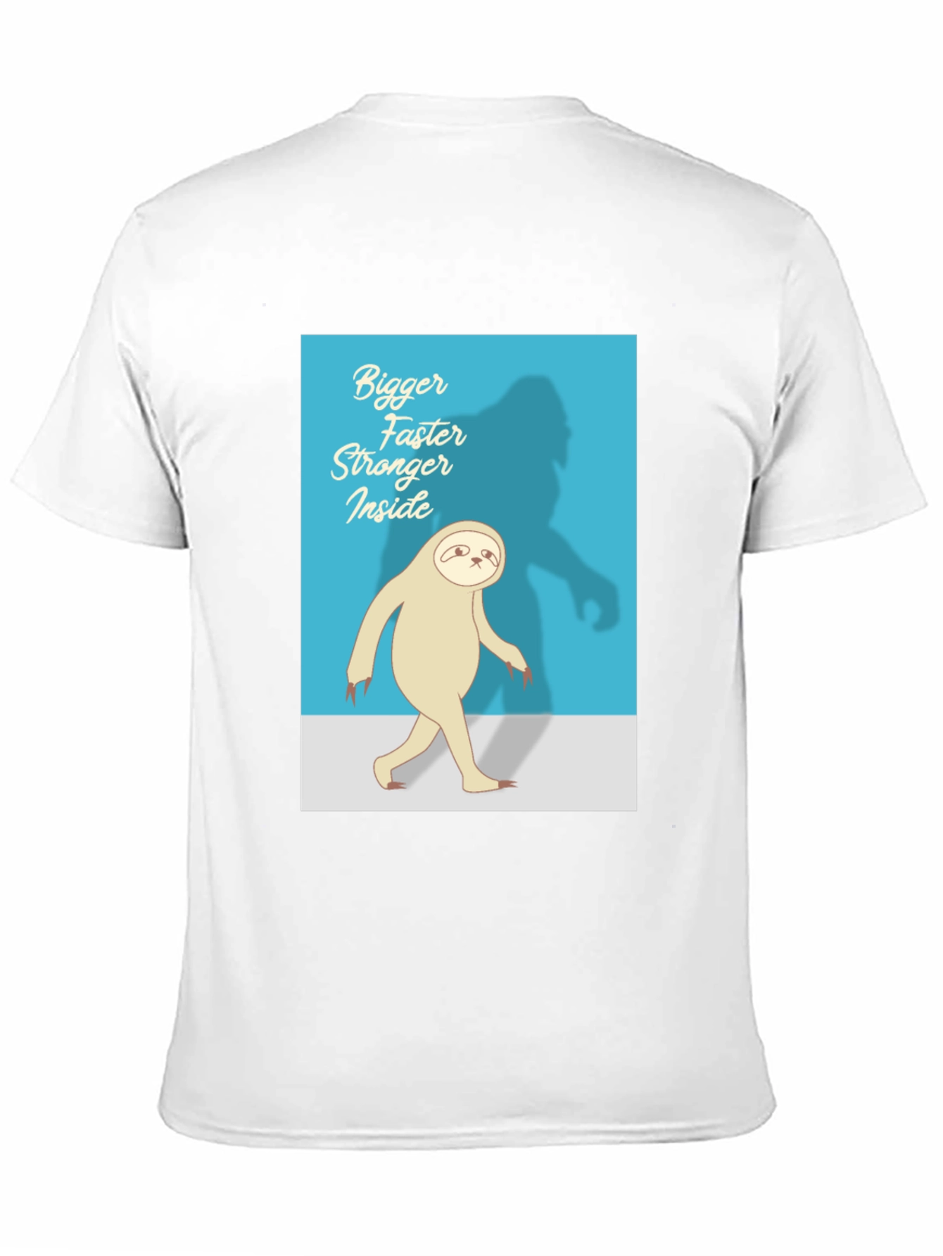 Bigger Faster Stronger Inside Sloth Black T-Shirt
