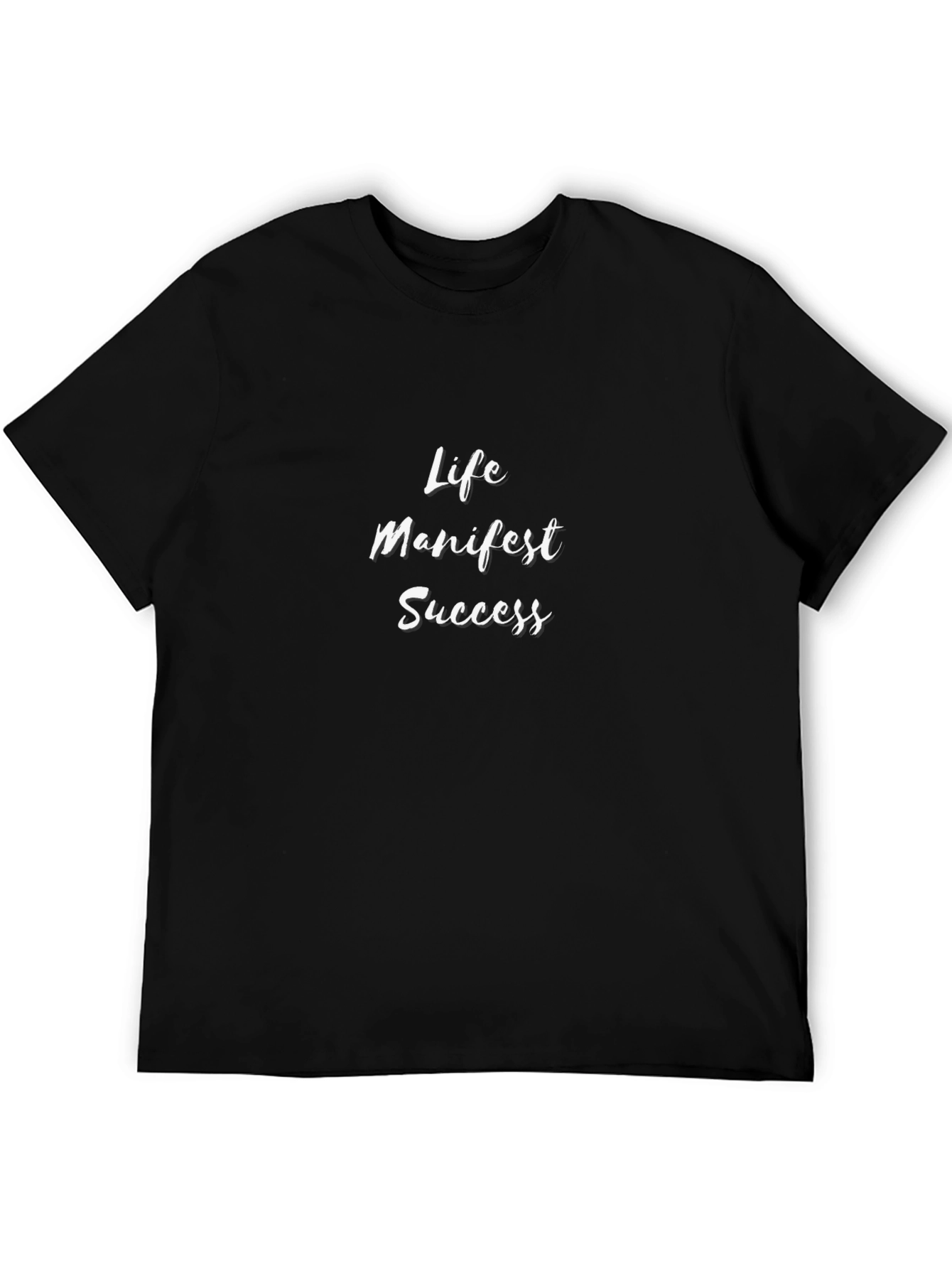 Life Manifest Success Black T-Shirt