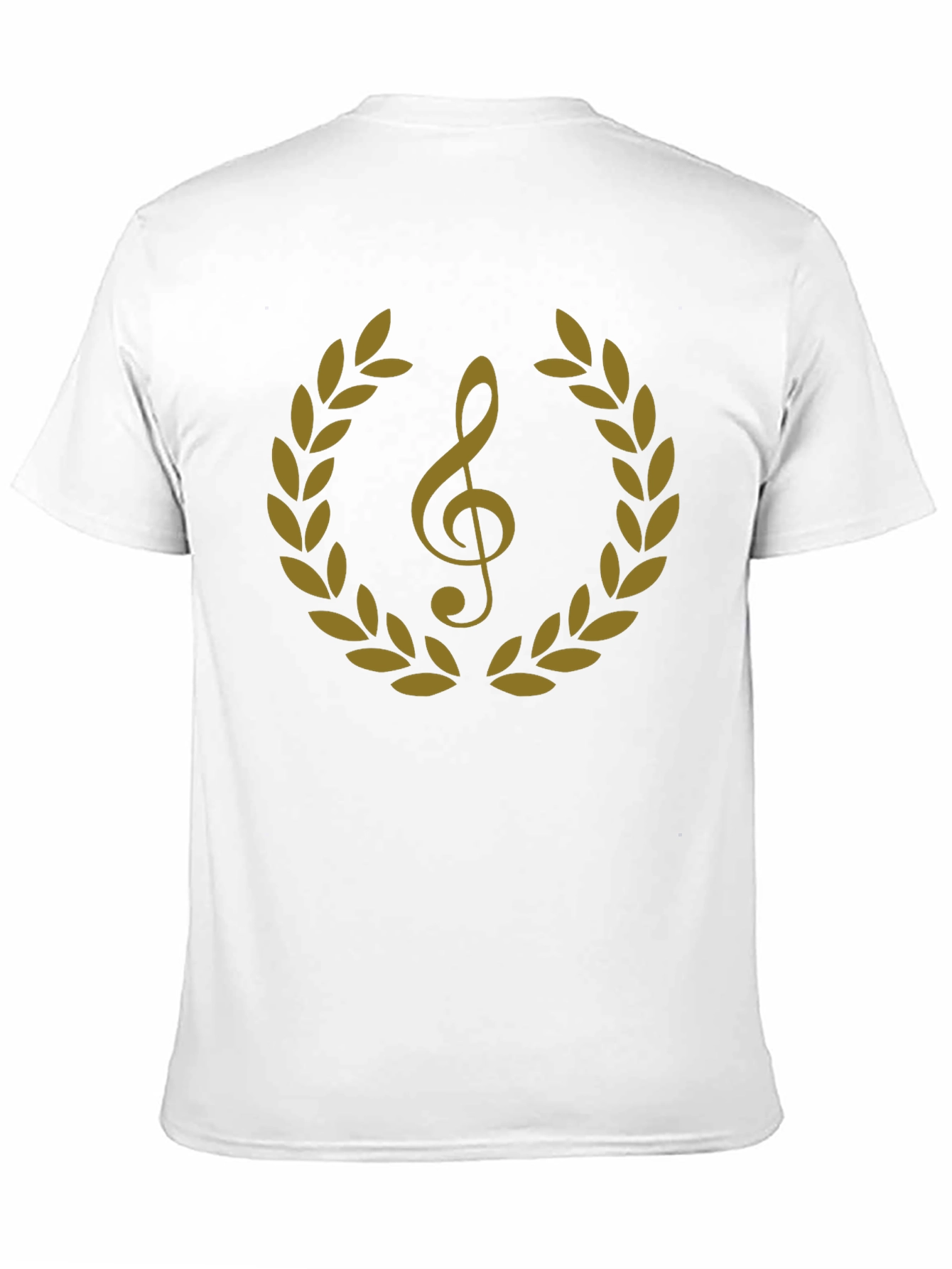 Musical Treble Clef Laurel Wreath Graphic Tee