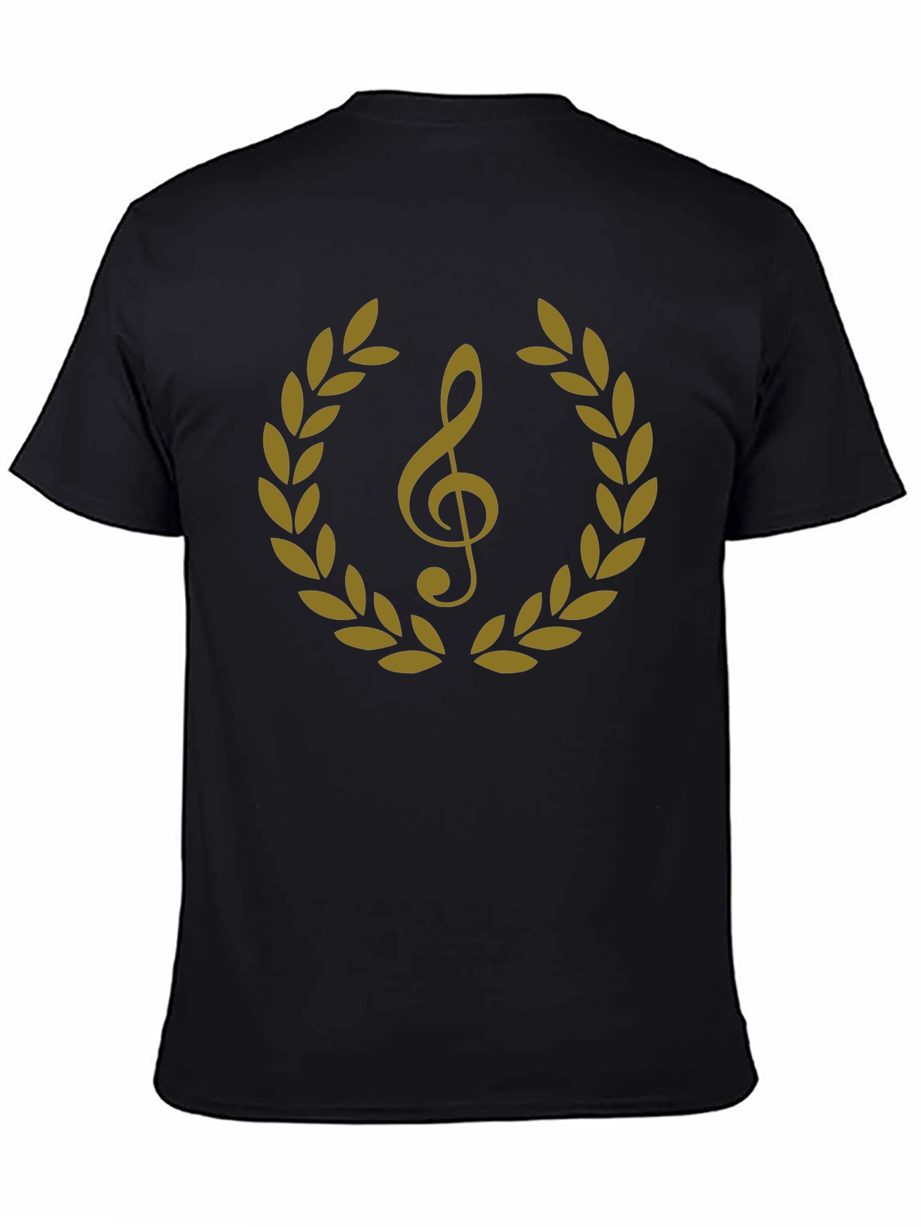 Musical Treble Clef Laurel Wreath Graphic Tee